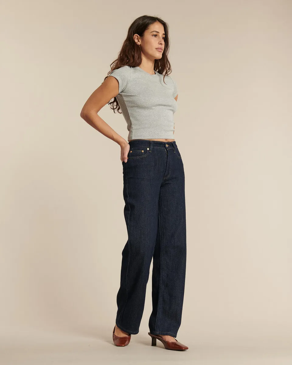 Labdip Suffren Denim 3D jean droit large bleu brut