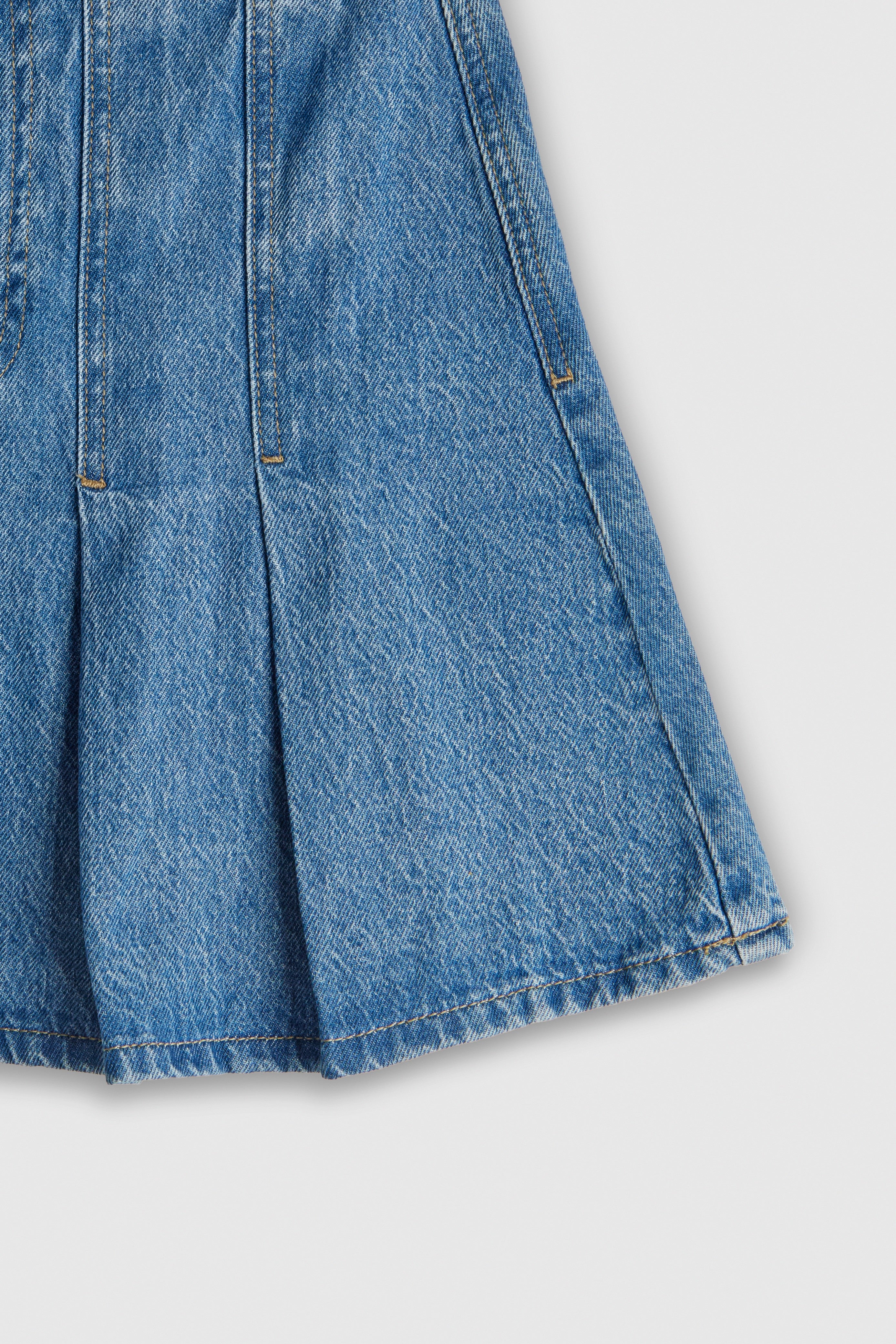 Teddy Smith J-Anne jupe courte jean indigo clair femme