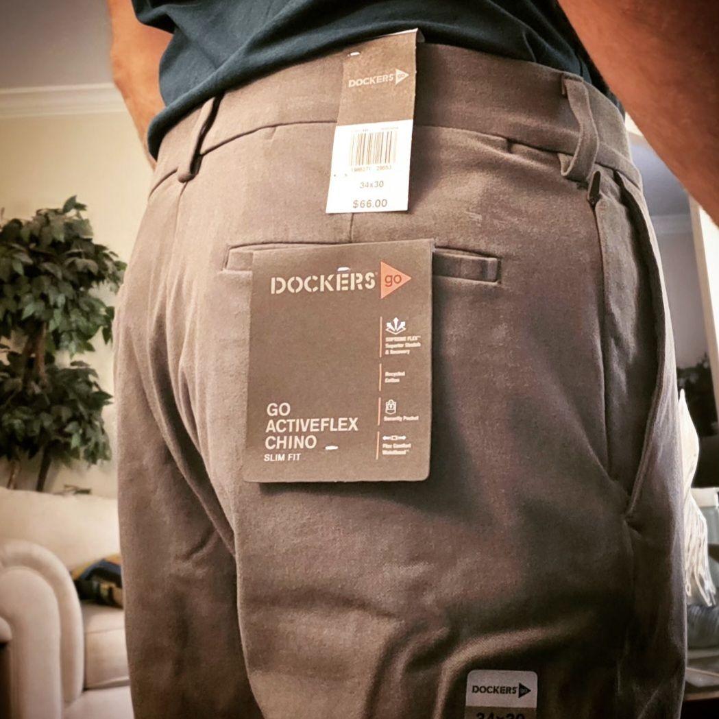 Dockers Go Activeflex chino homme slim vert camo