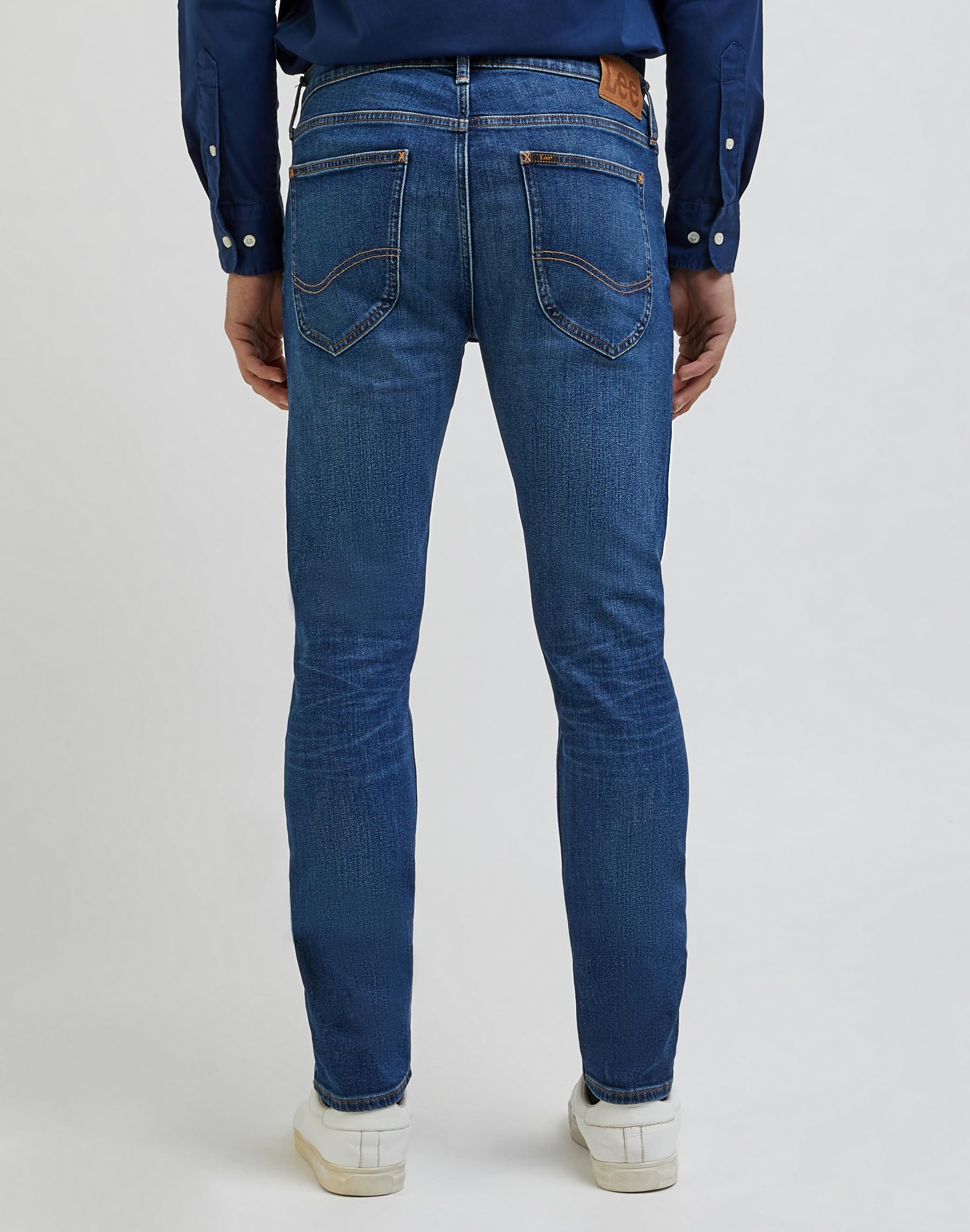 Lee Luke jean droit homme délavé gris