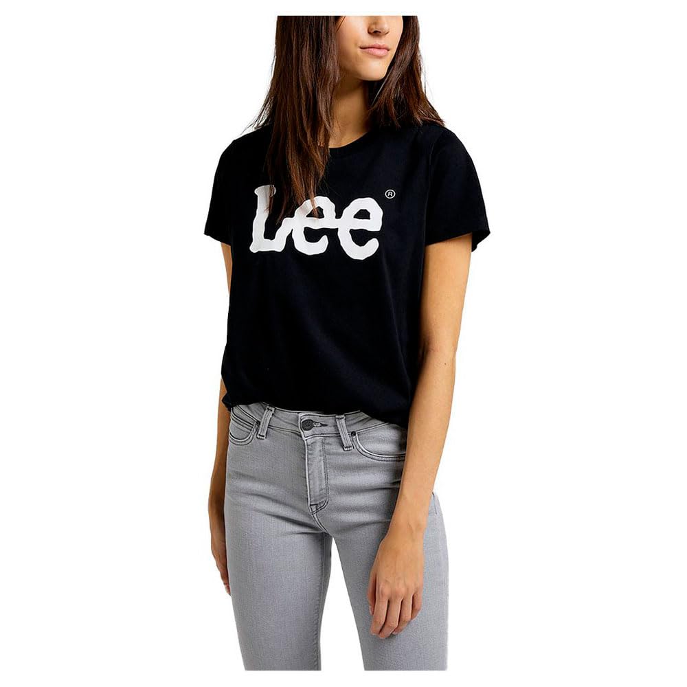 Lee Logo Tee T-shirt femme Noir coupe regular