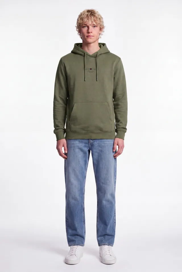 Teddy Smith S-Jim Hoody sweat à capuche dusty kaki molleton