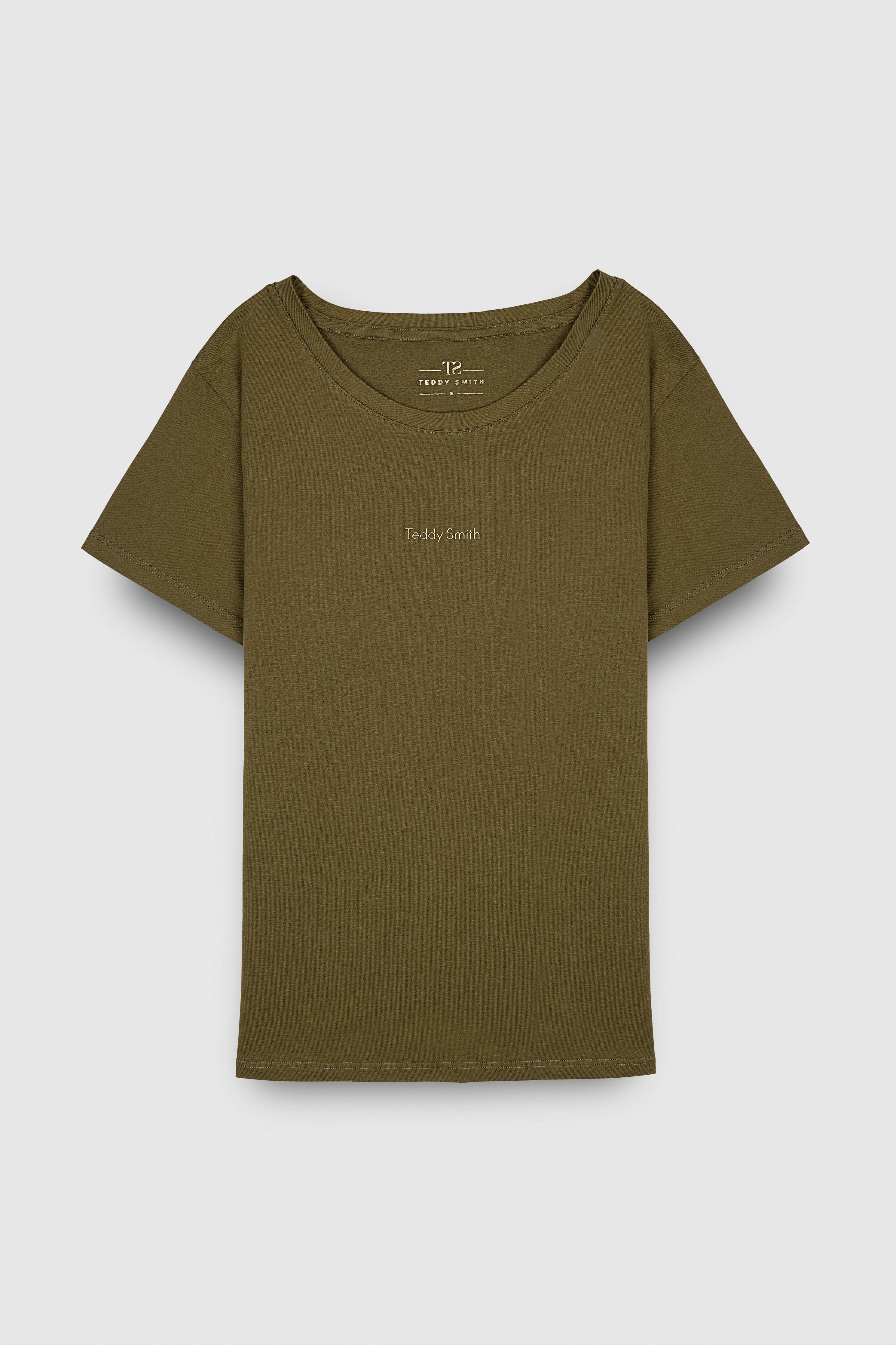 Teddy Smith T-Ribelle MC t-shirt vert femme stretch