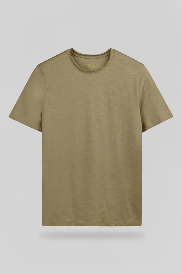 Teddy Smith T-Perry MC t-shirt kaki sable homme
