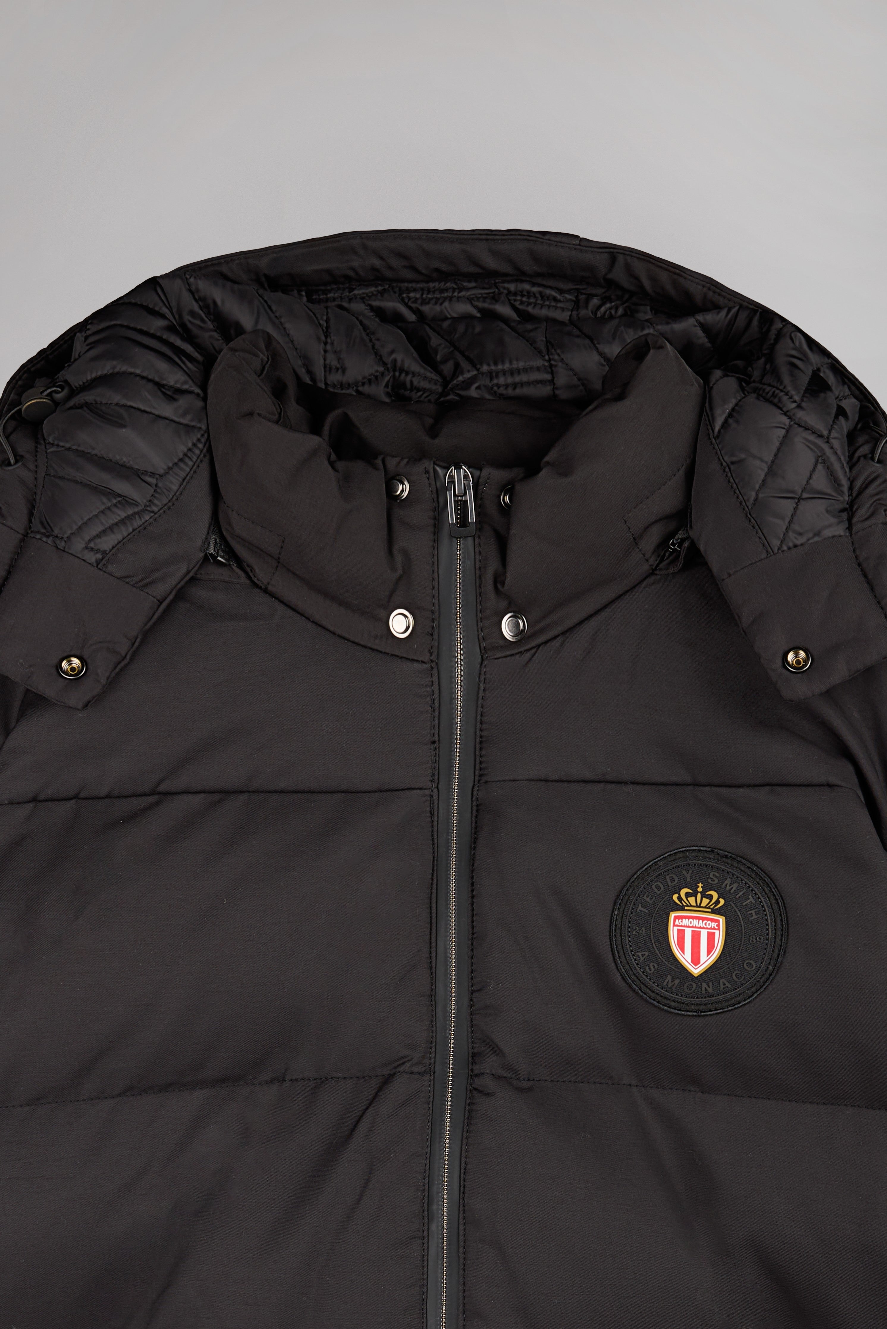 Teddy Smith B-Jonah Noir blouson matelassé capuche