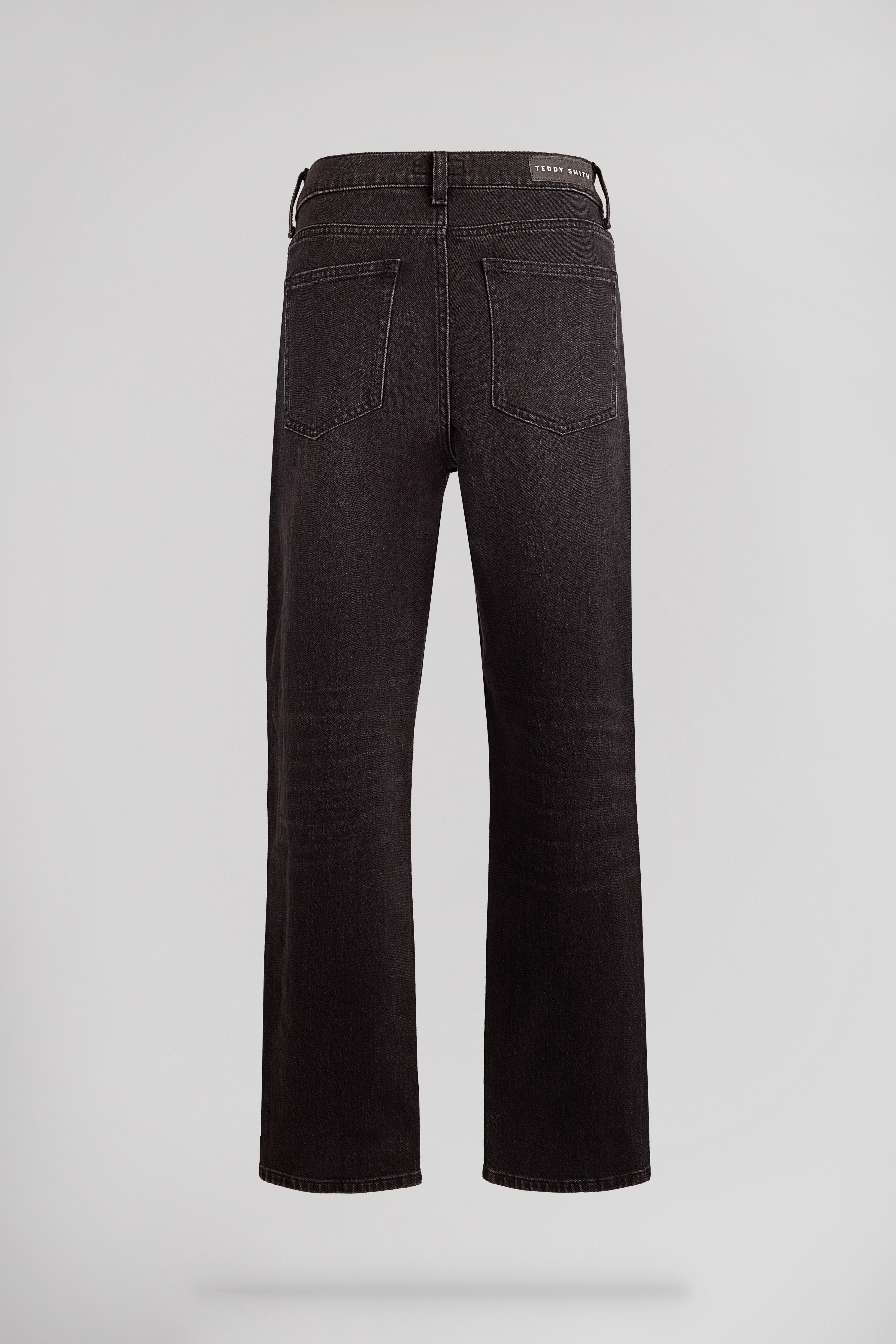 Teddy Smith P-Ginger Straight Jean droit black used taille haute