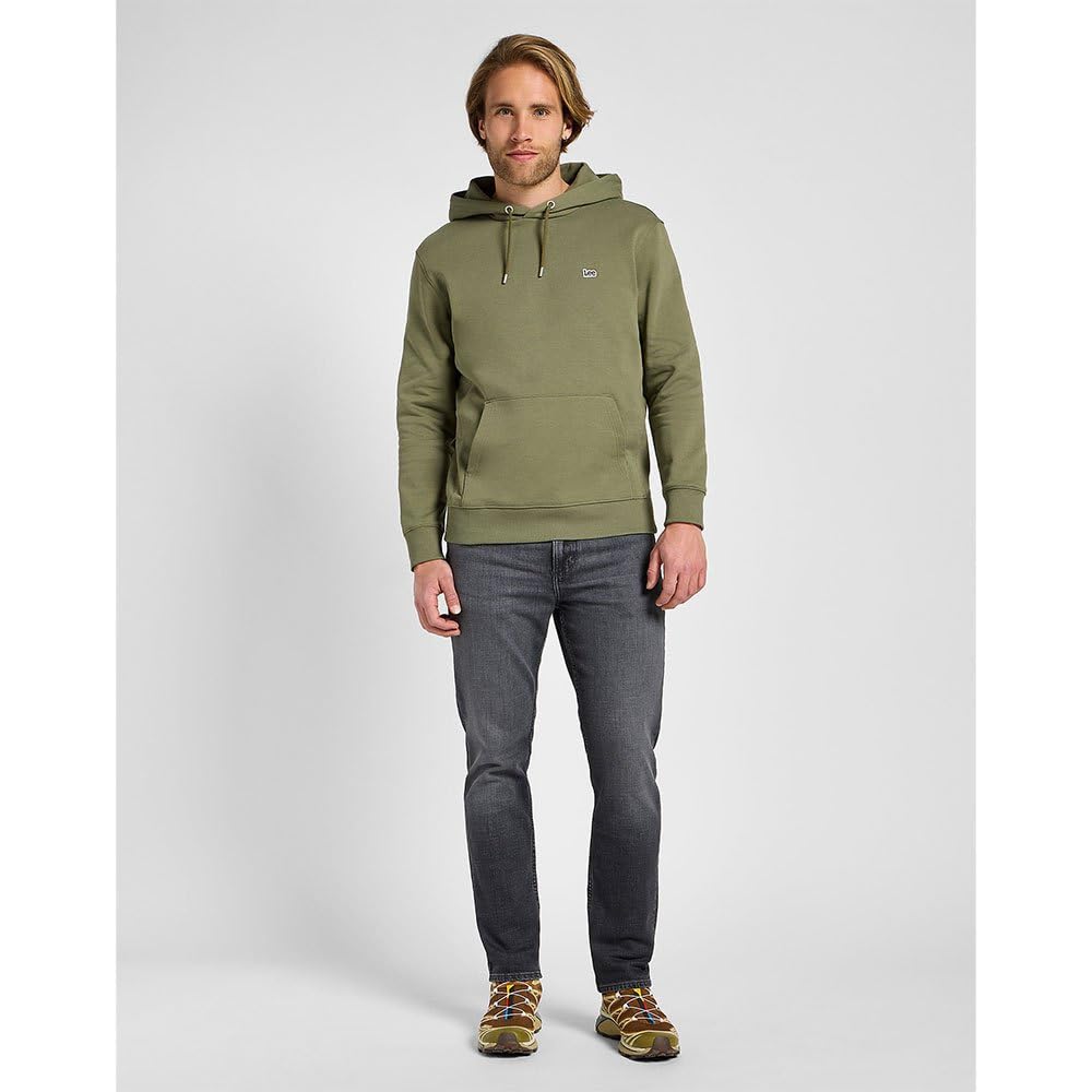Lee Plain Hoodie sweat homme vert mercantile green