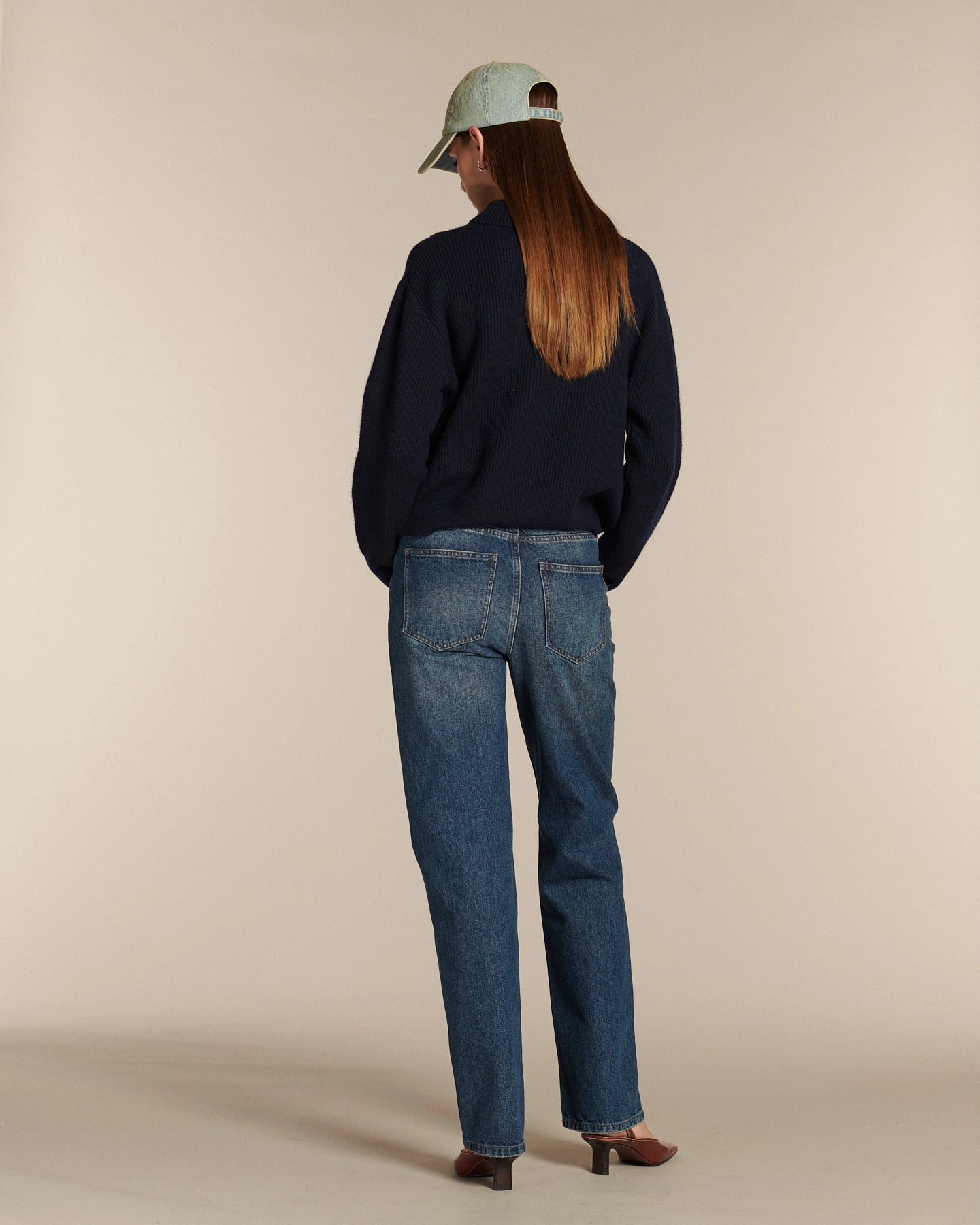 Labdip Paris Denim Blue Stone jean droit relaxed