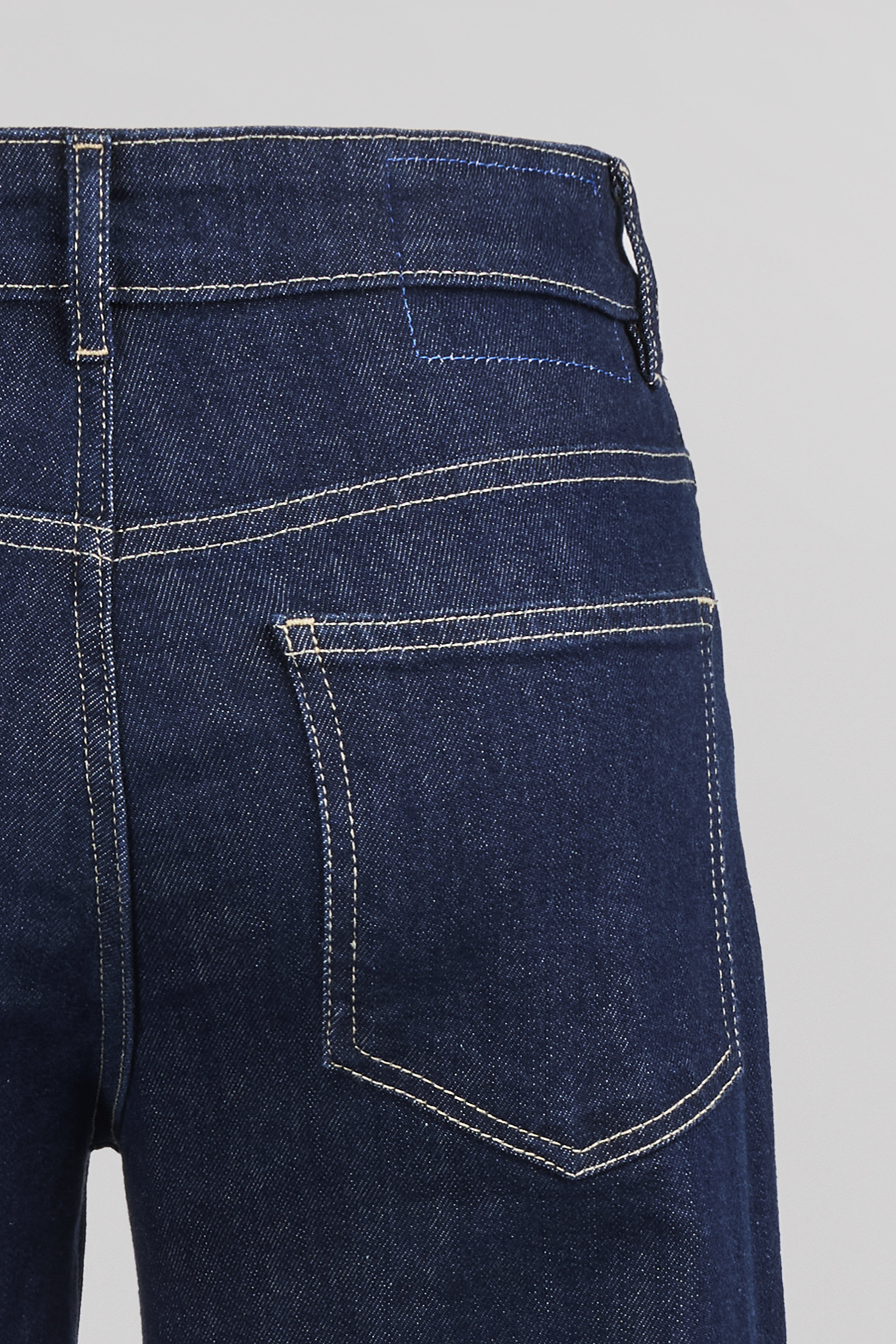 Teddy Smith Boyfriend jean droit bleu foncé revers