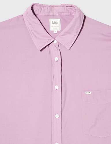 Lee Pocket t-shirt femme prune à poche coton