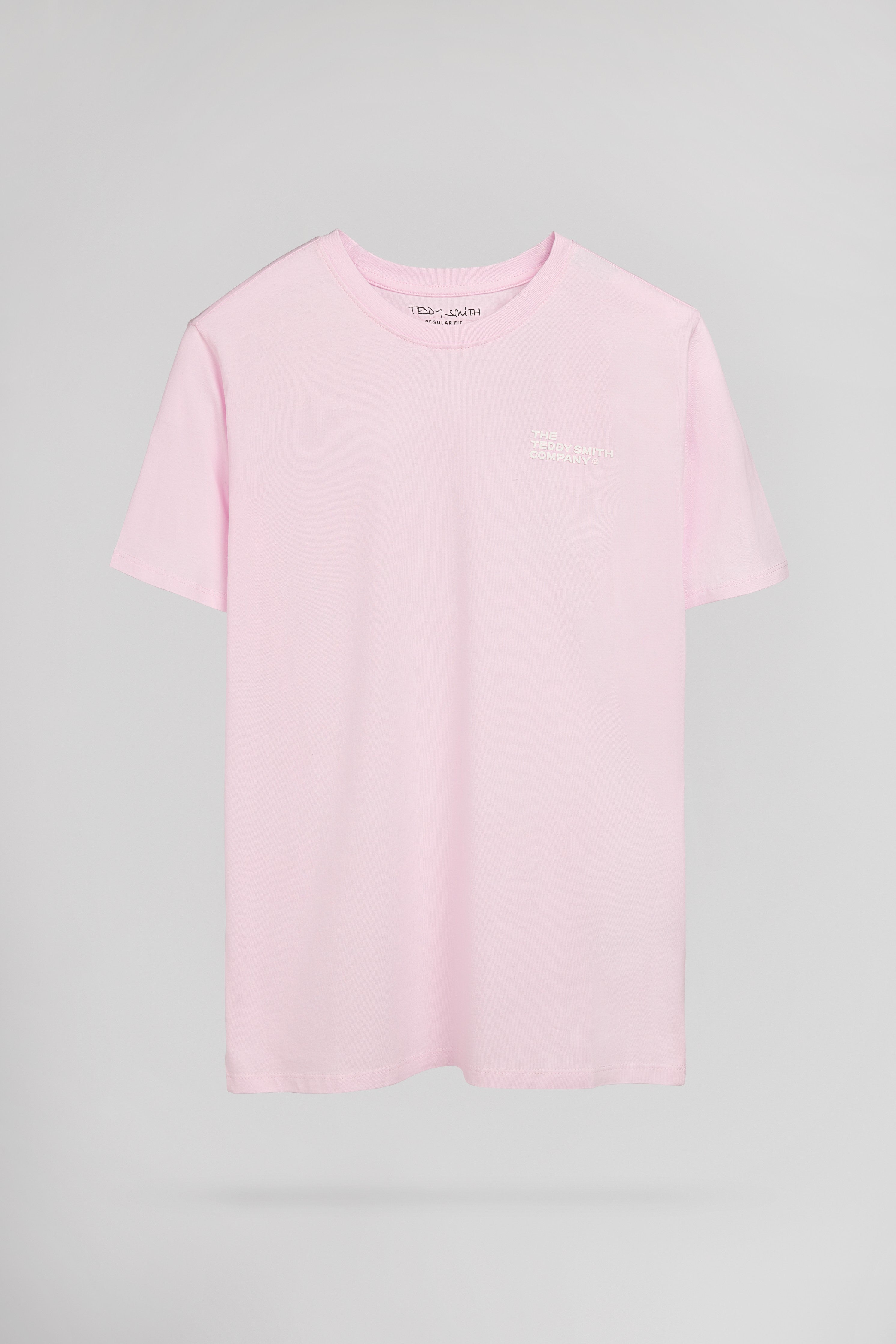 TEDDY SMITH T-PANY MC t-shirt homme rose coton