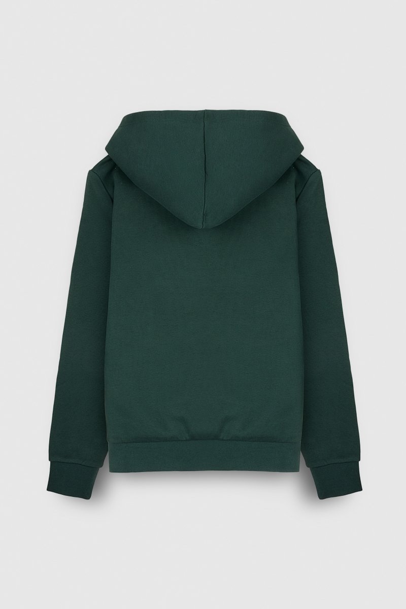 Teddy Smith S-Nark Hoody sweat capuche vert scarabé garçon