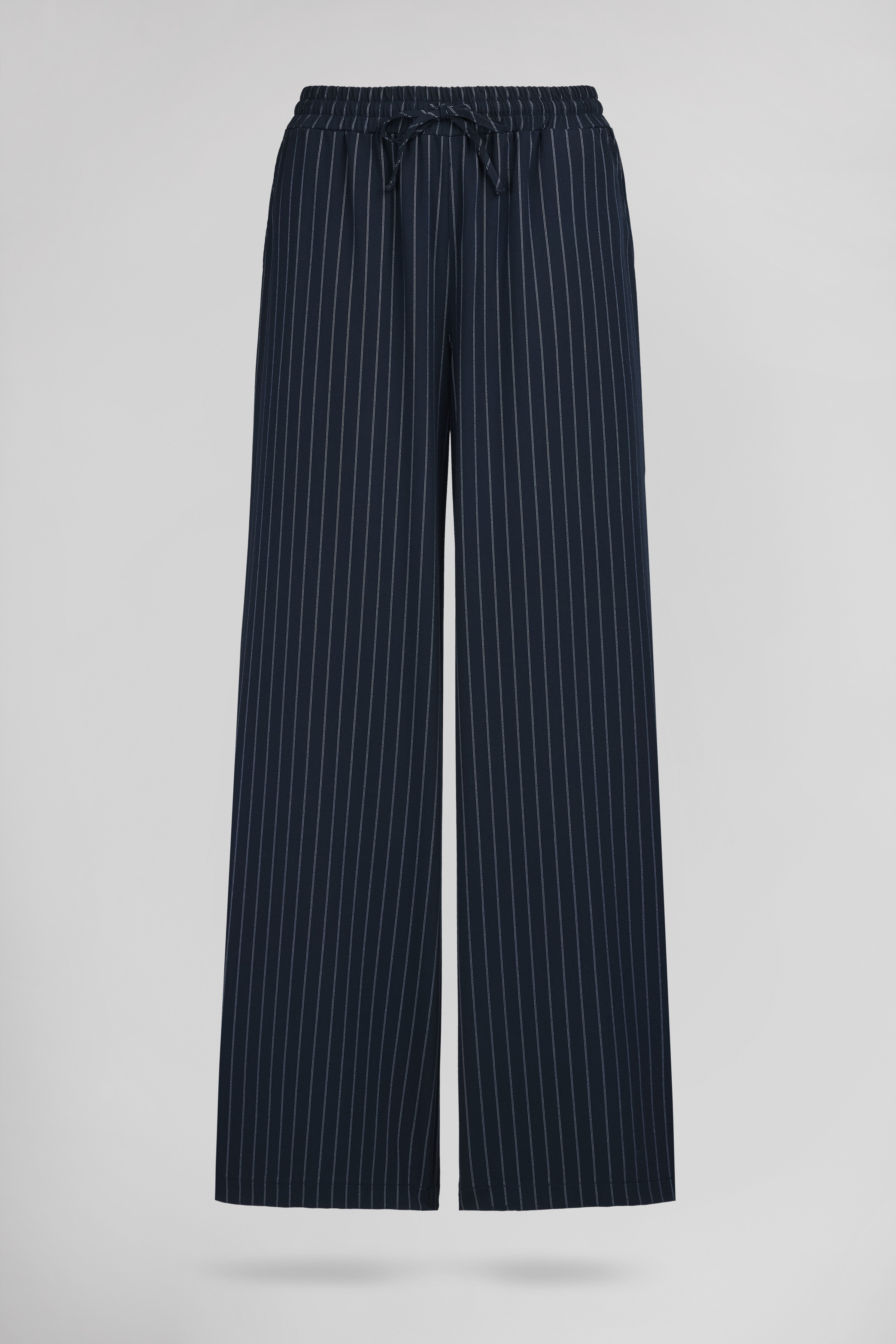 Teddy Smith P-Teny pantalon femme Total Navy rayé fluide