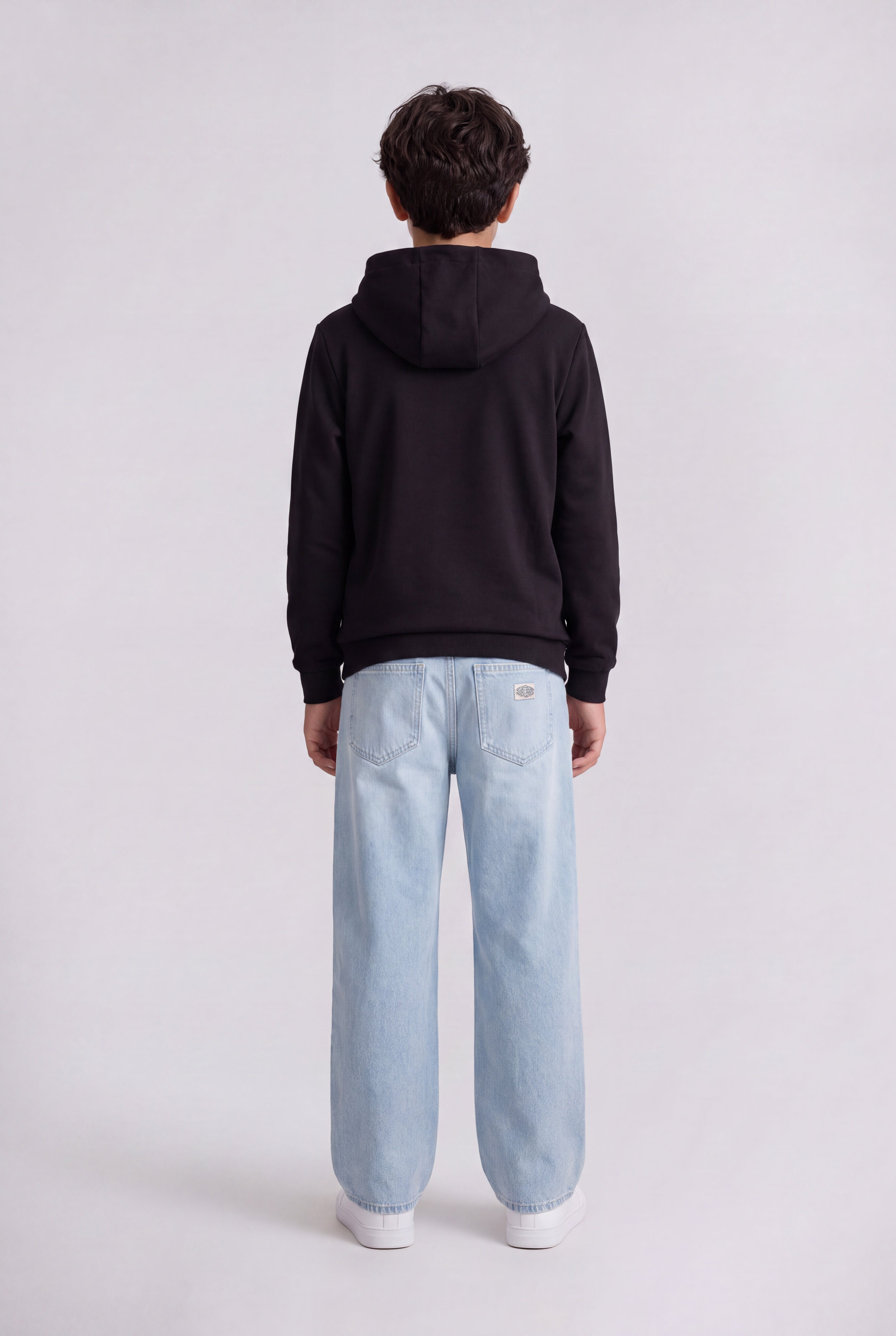 Teddy Smith S-Company Hoody JR sweat capuche garçon noir coton