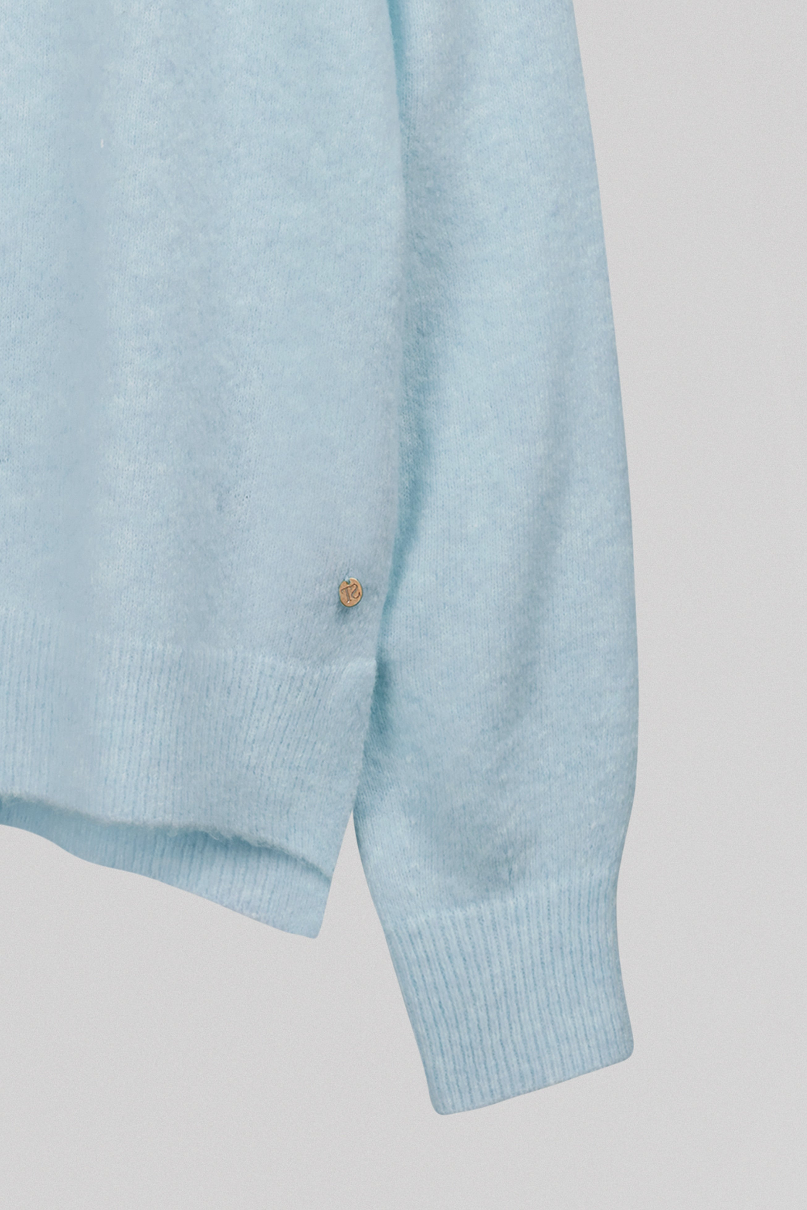 Teddy Smith P-Billie pull col V bleu ciel femme
