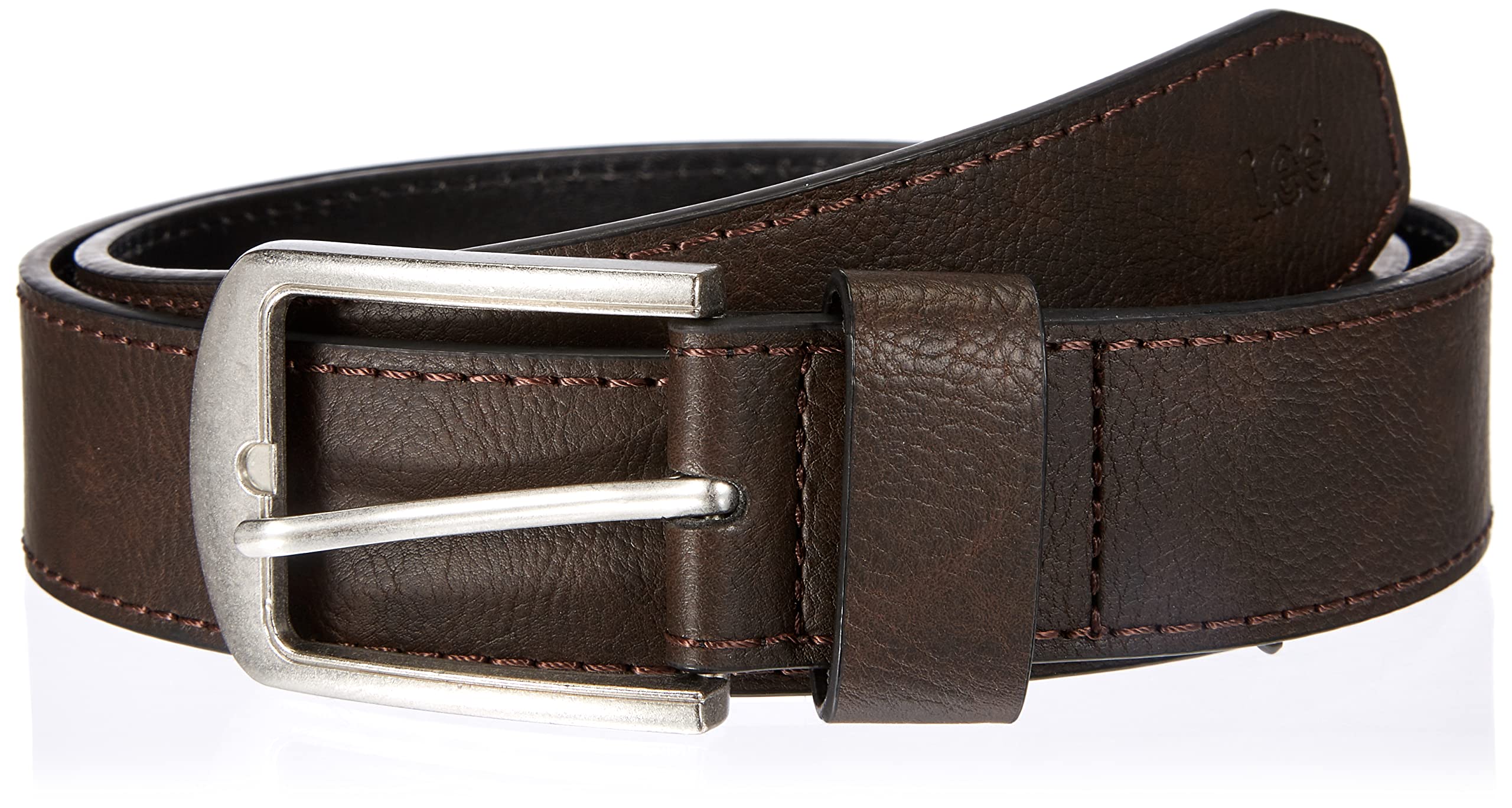 Lee Ceinture Homme 100% Cuir Marron Foncé