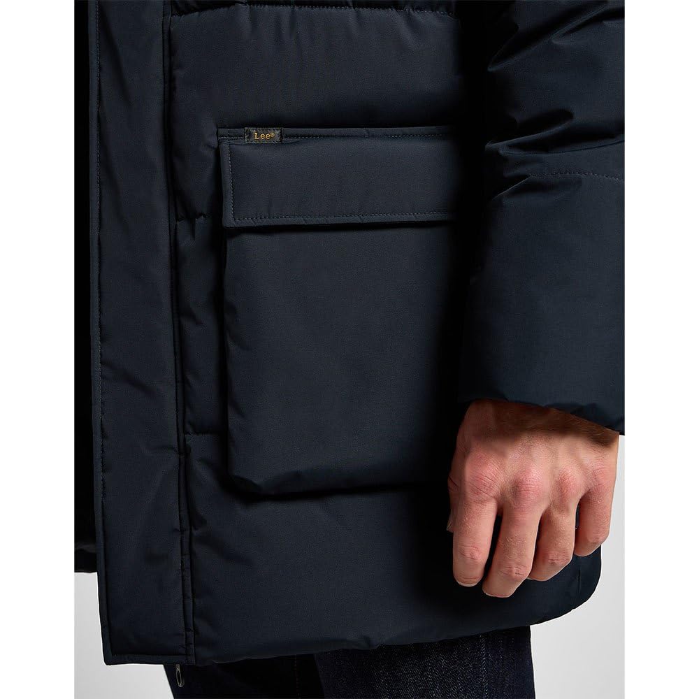 Lee Long Puffer Jacket veste longue homme noir matelassée