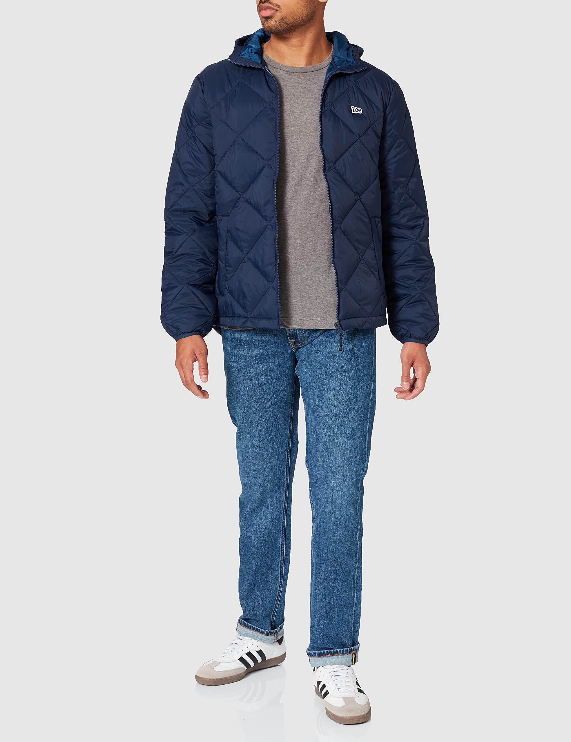 Lee Puffer veste homme bleu marine M matelassée