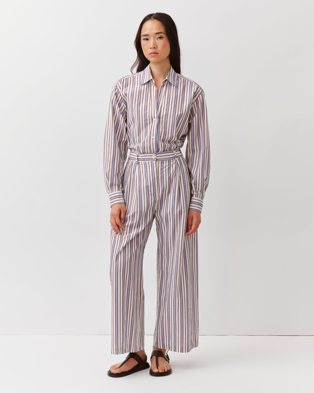 Diega Ponio pantalon ecru coupe droite