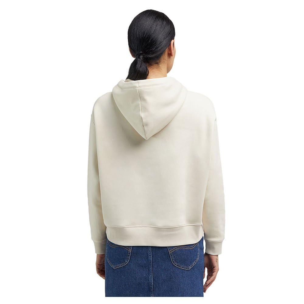 Lee Essential Hoodie sweat à capuche femme écru XL coupe décontractée