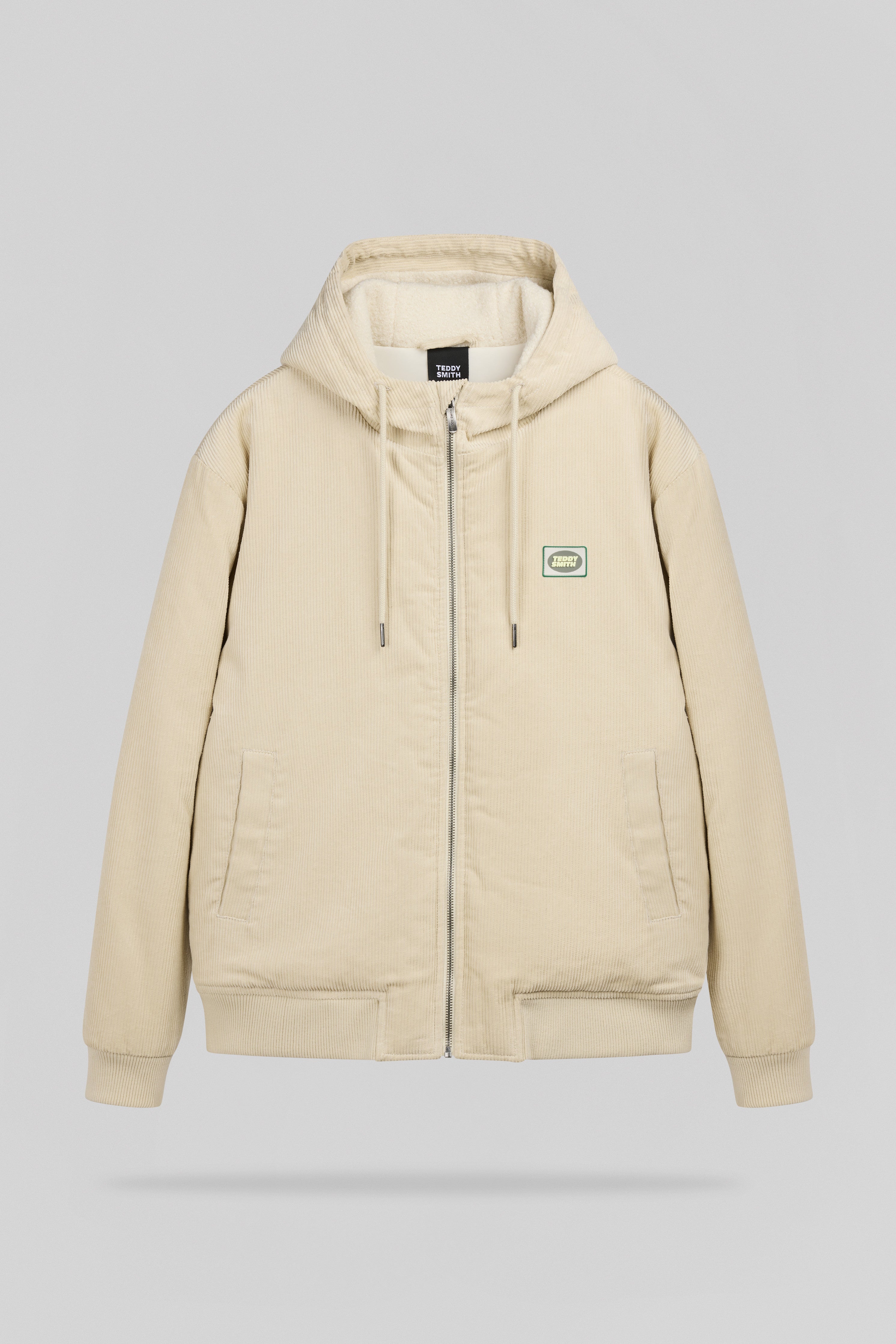 Teddy Smith B-Clement blouson velours beige clair homme