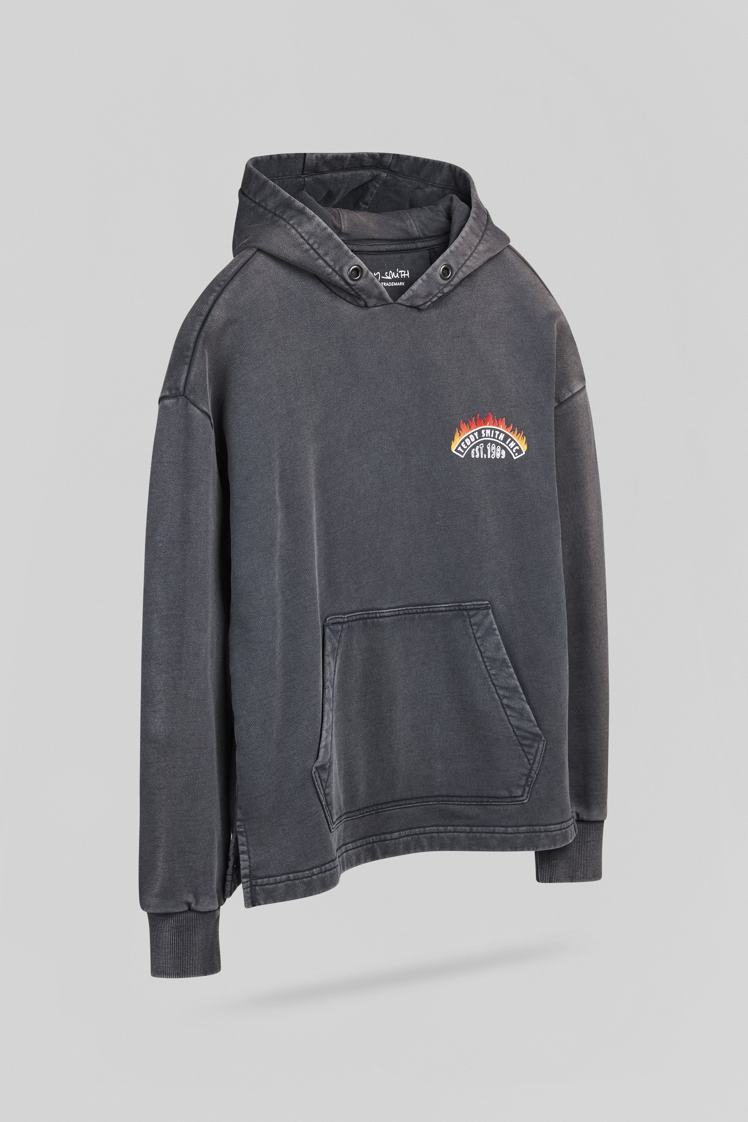 Teddy Smith S-Feu Hoody Jr sweat à capuche garçon noir imprimé
