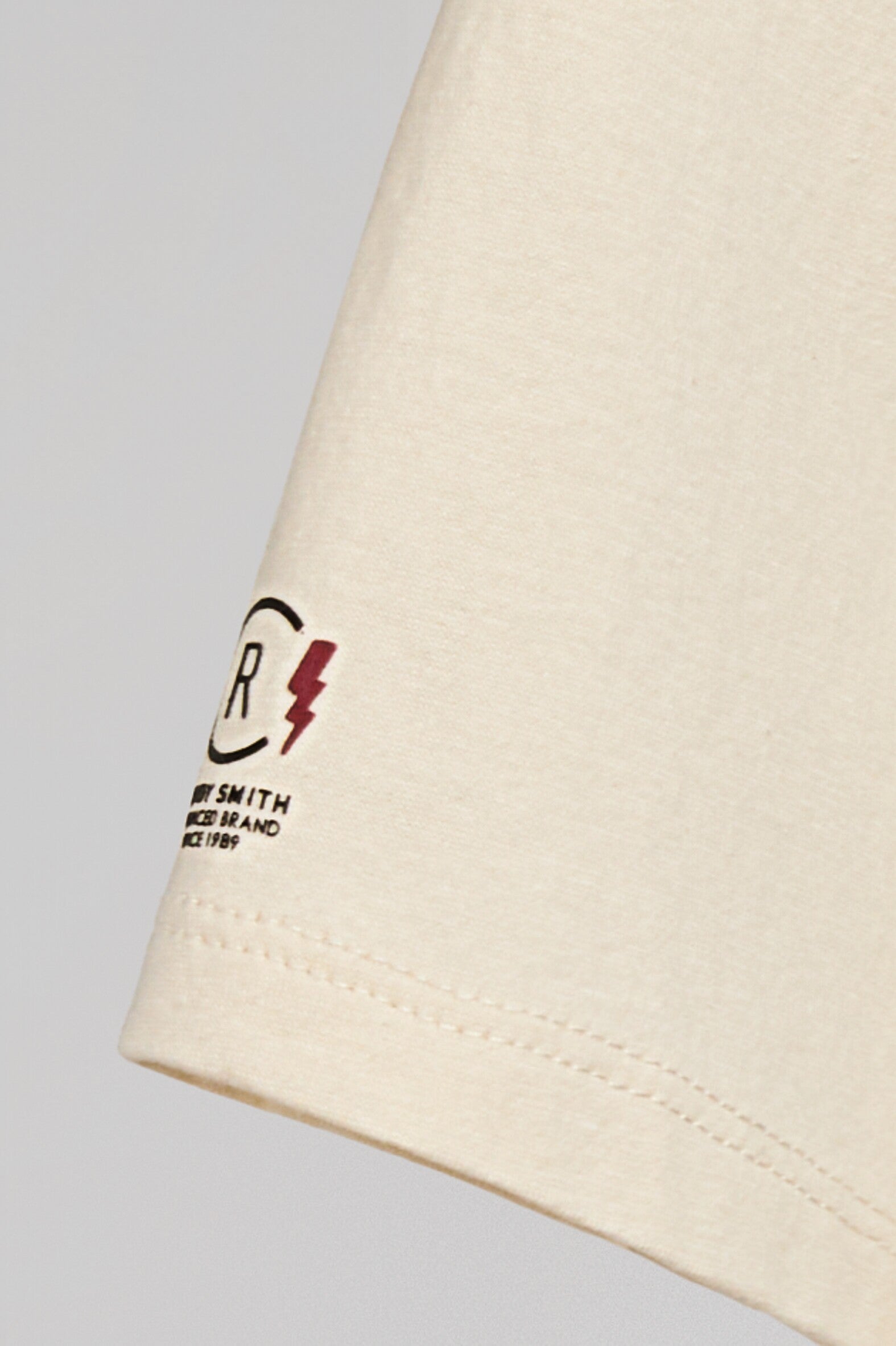 Teddy Smith T-Carser t-shirt cream homme coton