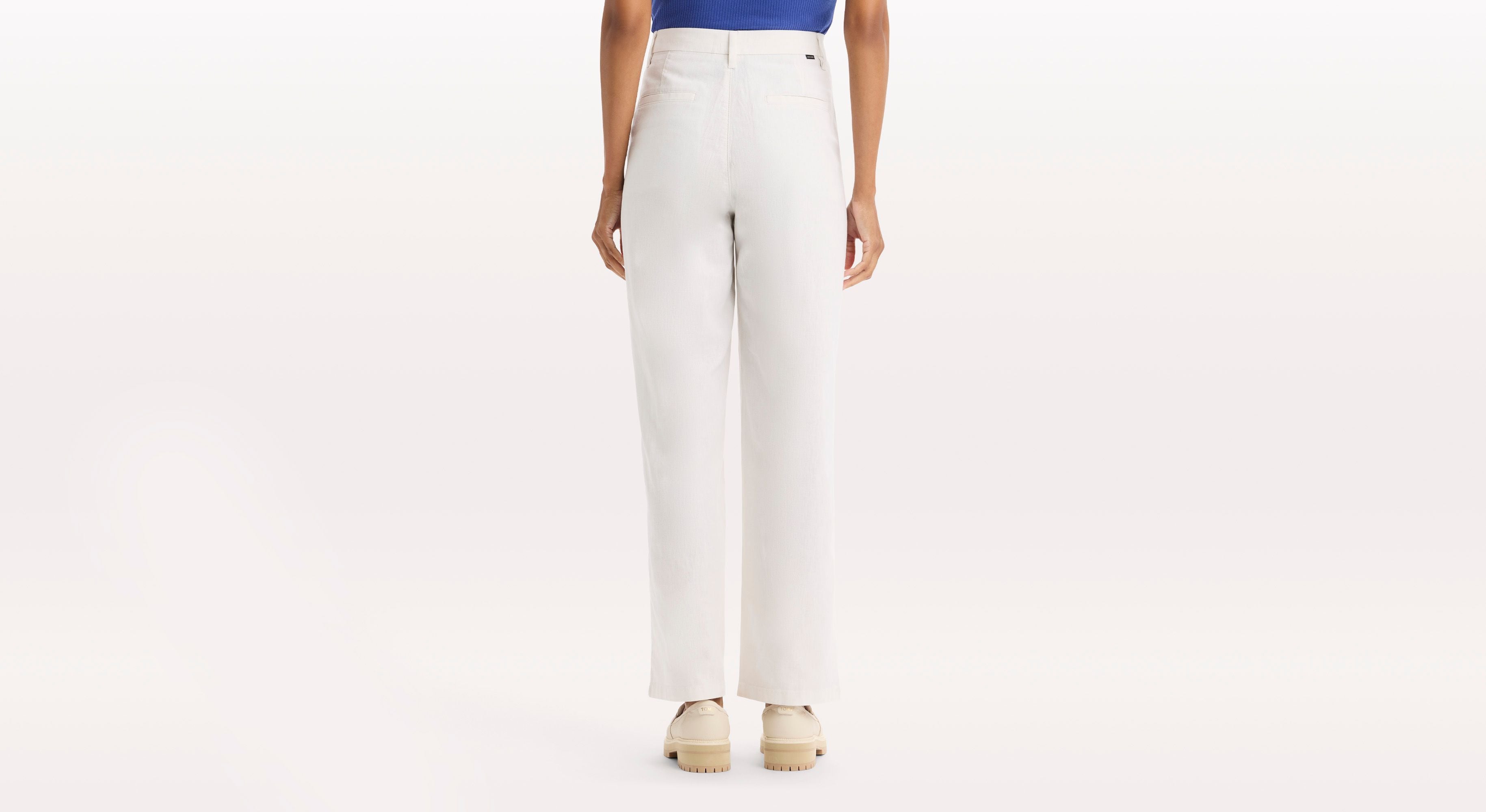 Dockers Blake High Straight chino blanc taille haute coupe droite