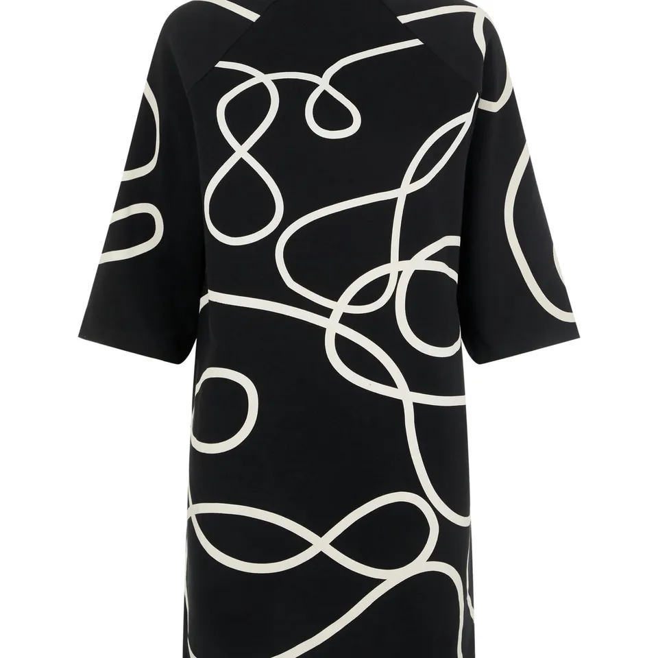 Noisy May robe midi imprimée col montant