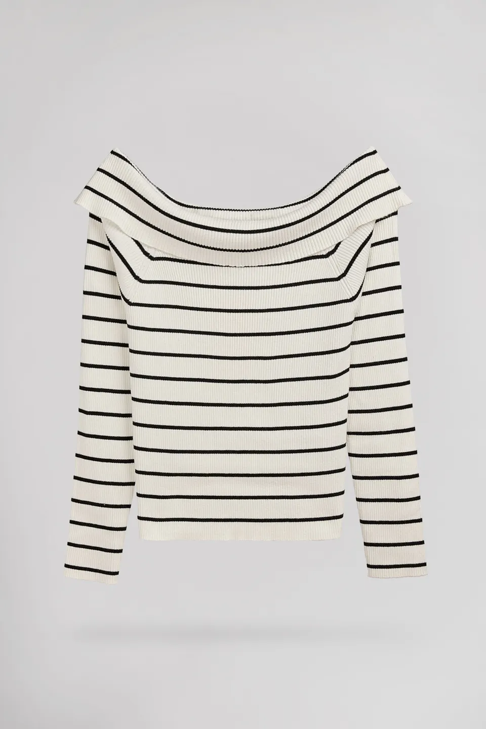 Teddy Smith P-Rysia pull rayures col bardot femme