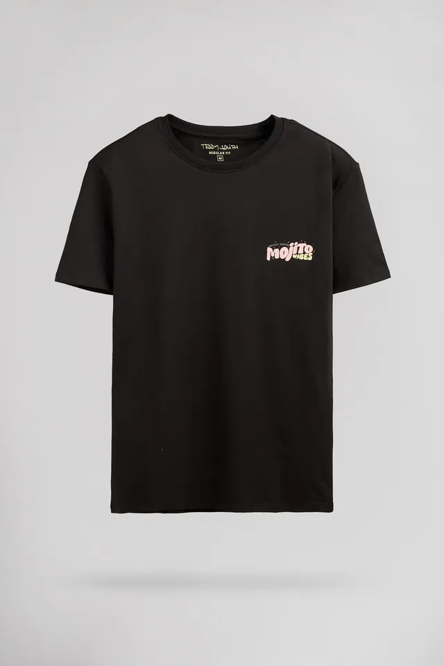 Teddy Smith T-Mojito MC Charbon t-shirt homme coton