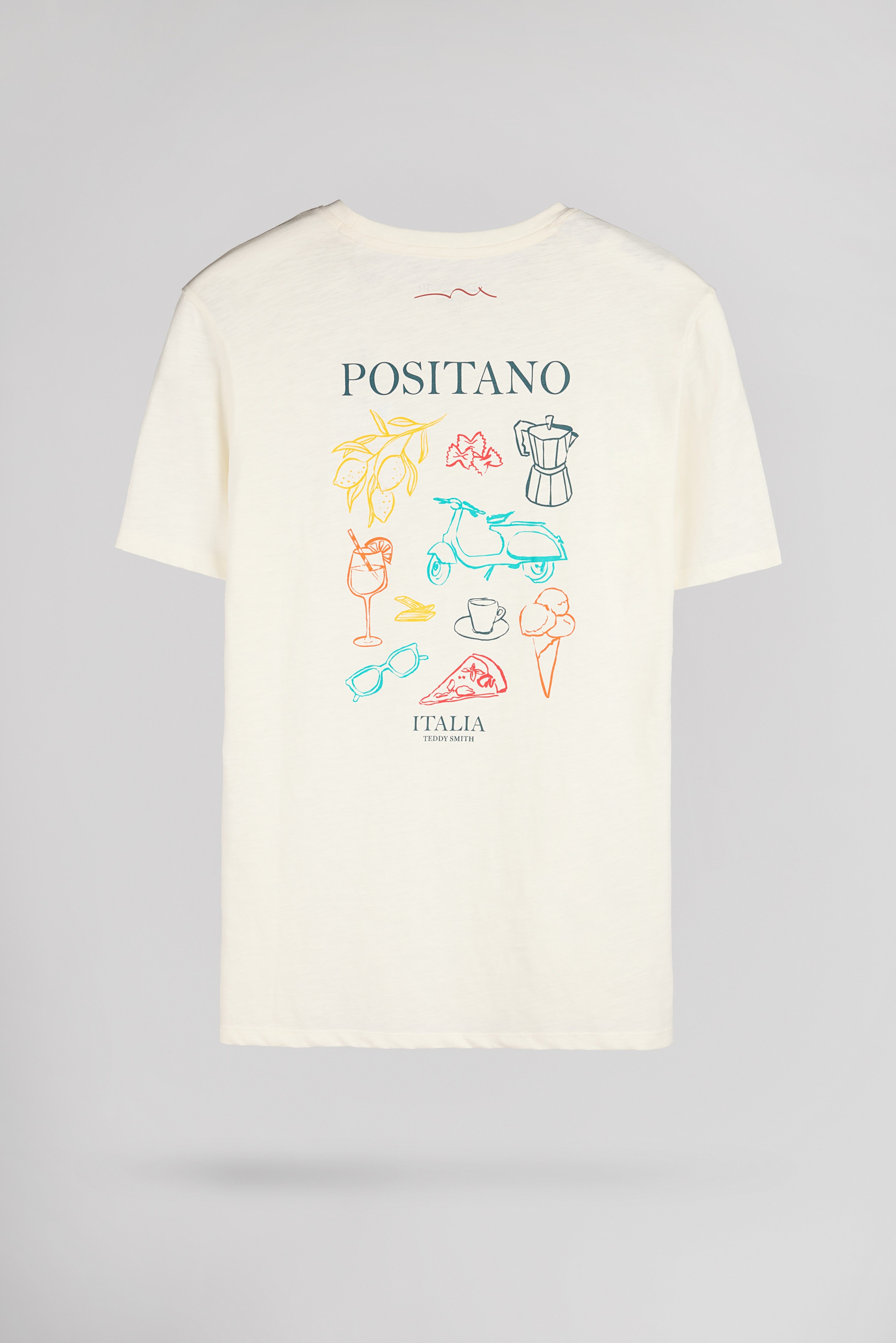 Teddy Smith T-Italio MC Middle t-shirt blanc coton