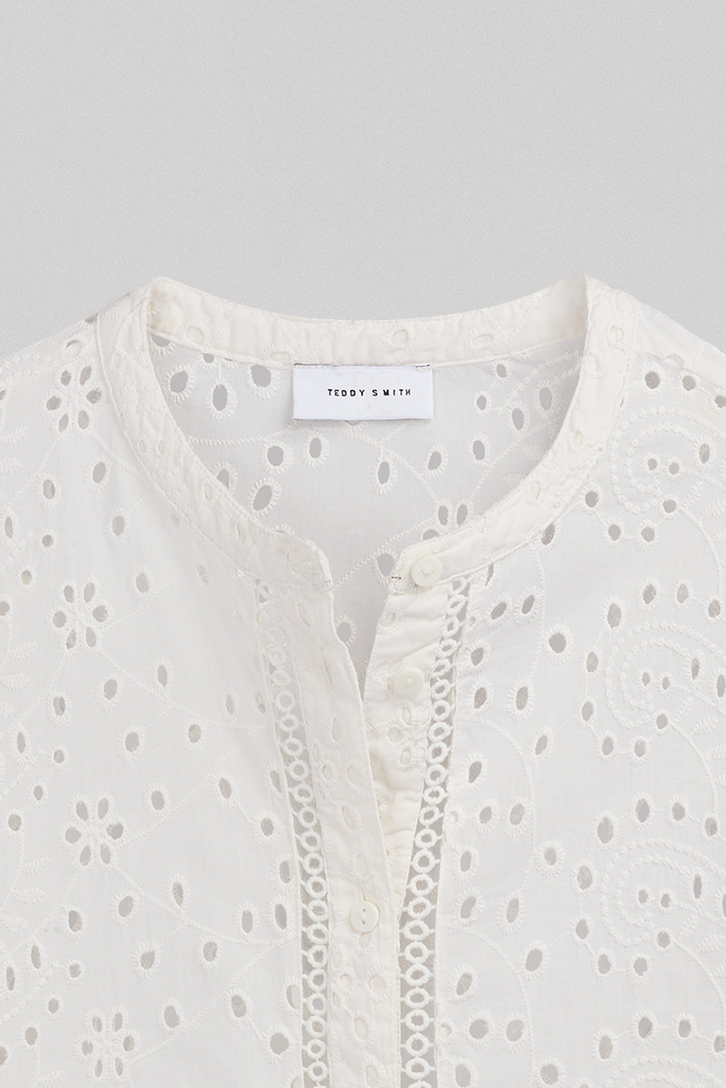 Teddy Smith C-Heli chemise brodée blanche femme