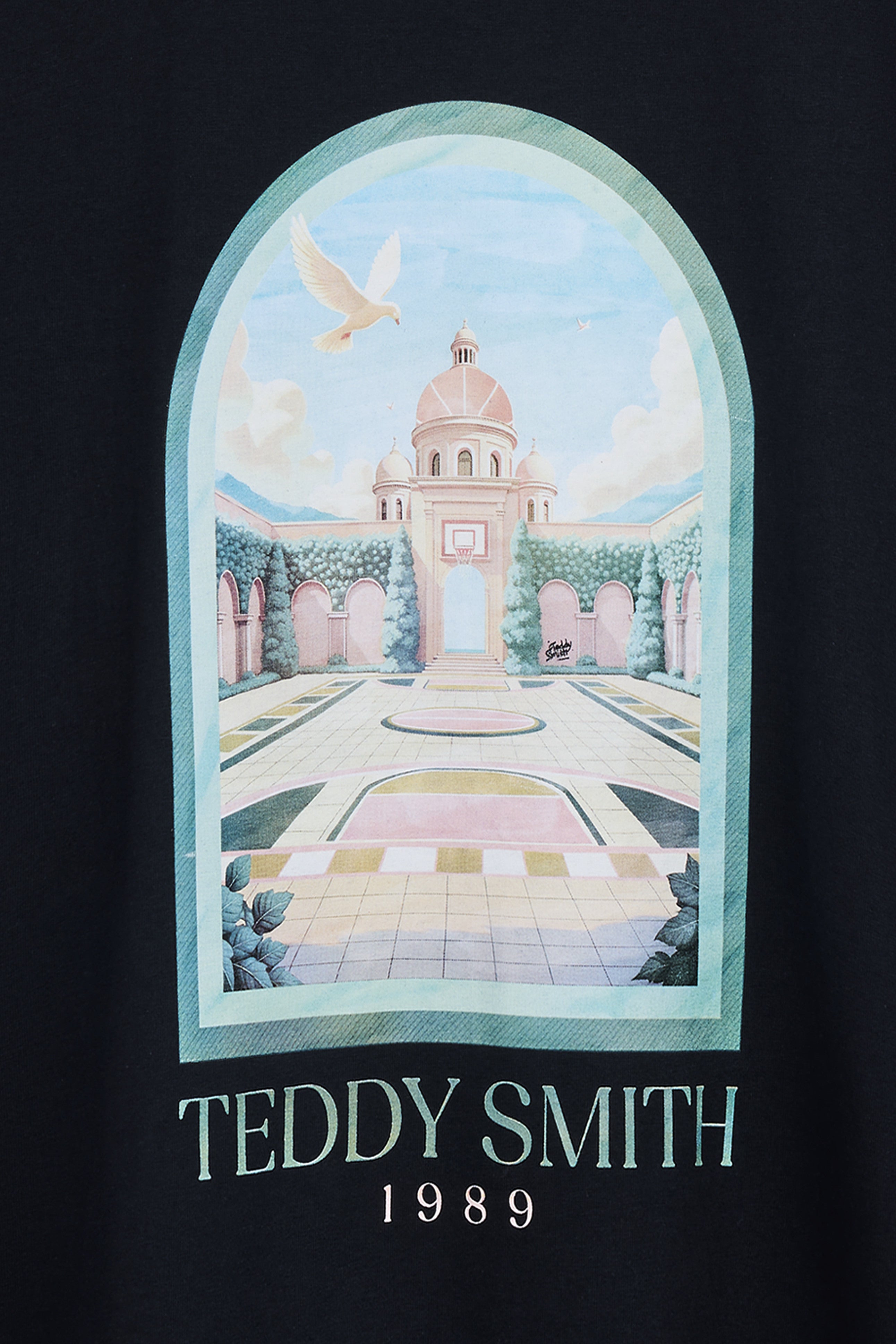Teddy Smith T-Andrew MC t-shirt ample Dark Navy col rond