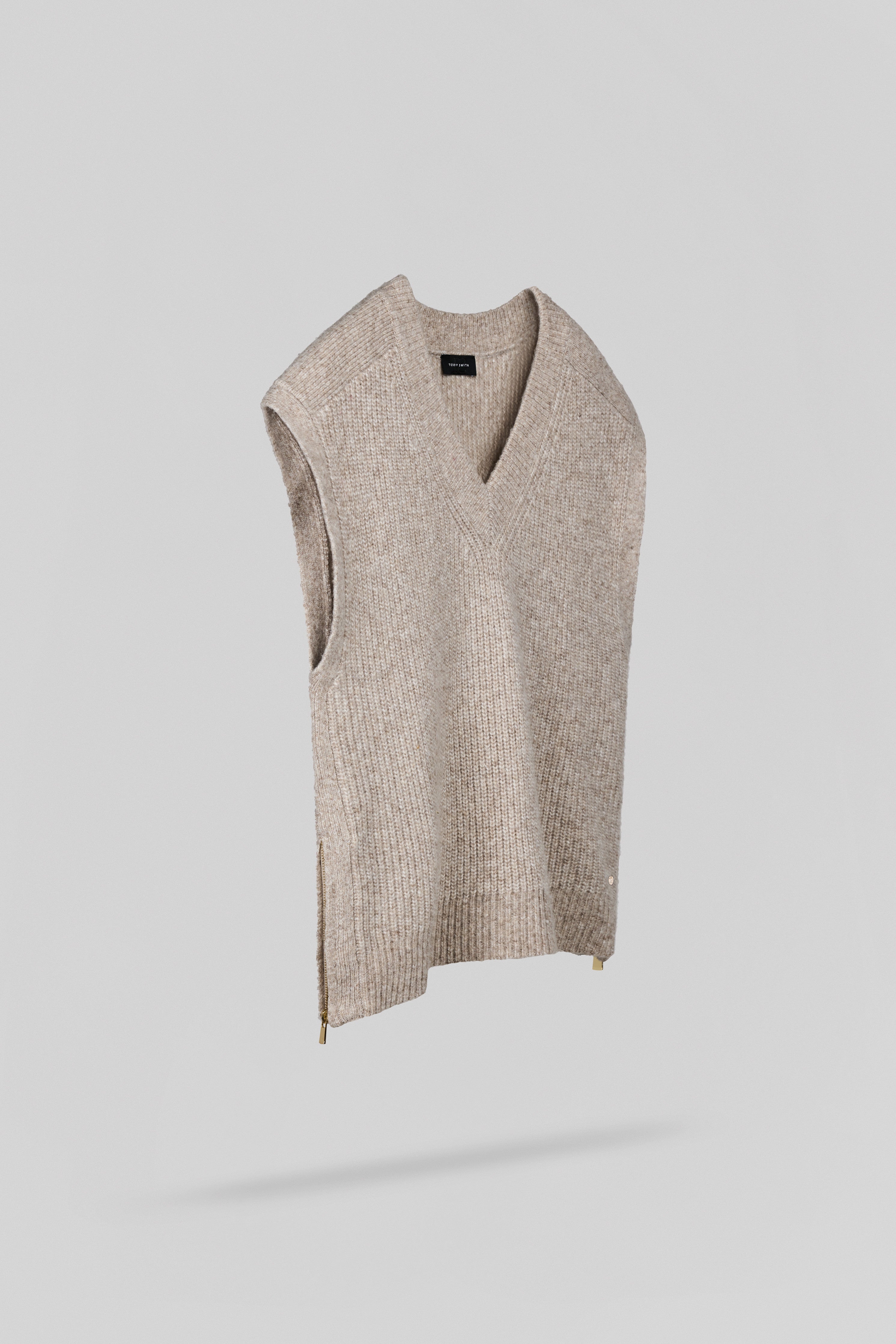 Teddy Smith P-Milo pull sans manche chocolat femme