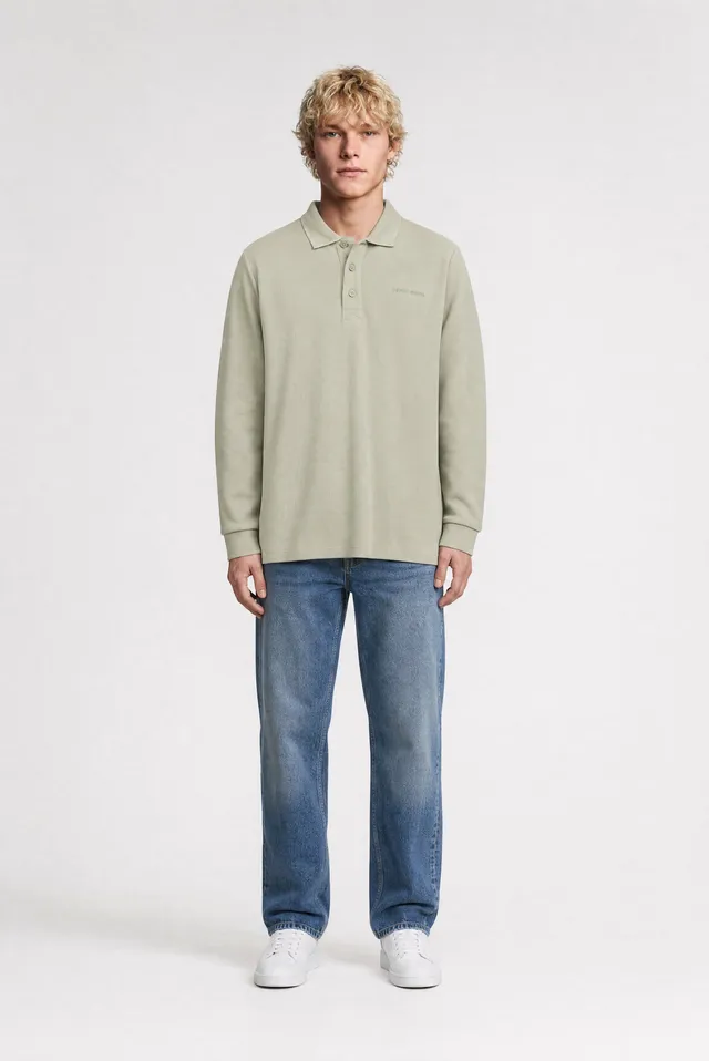 TEDDY SMITH P-JOEL ML polo manches longues kaki coton