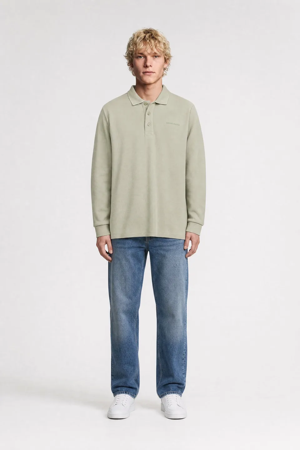 TEDDY SMITH P-JOEL ML polo manches longues kaki coton