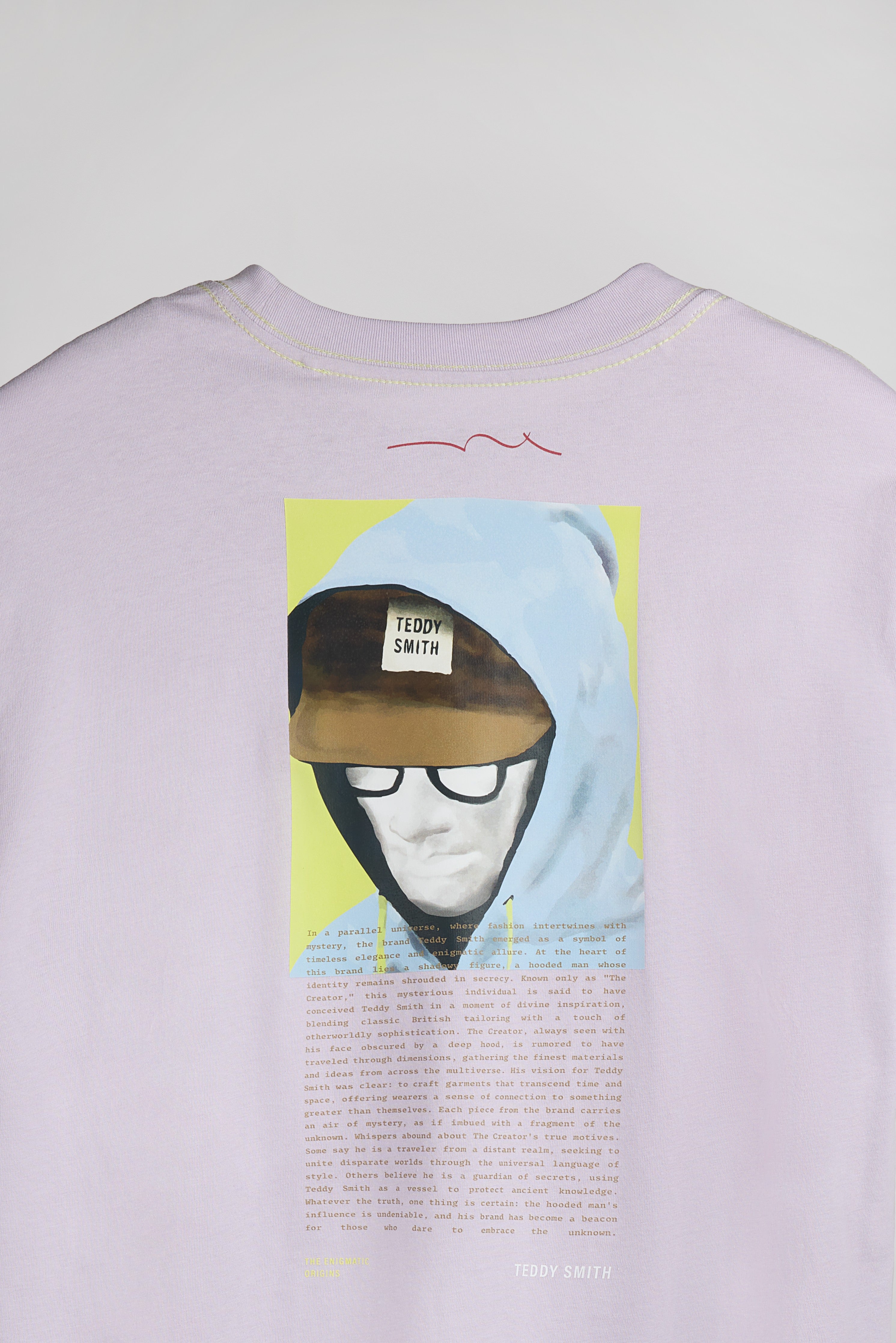 Teddy Smith T-Diego MC JR t-shirt lavande garcon coton