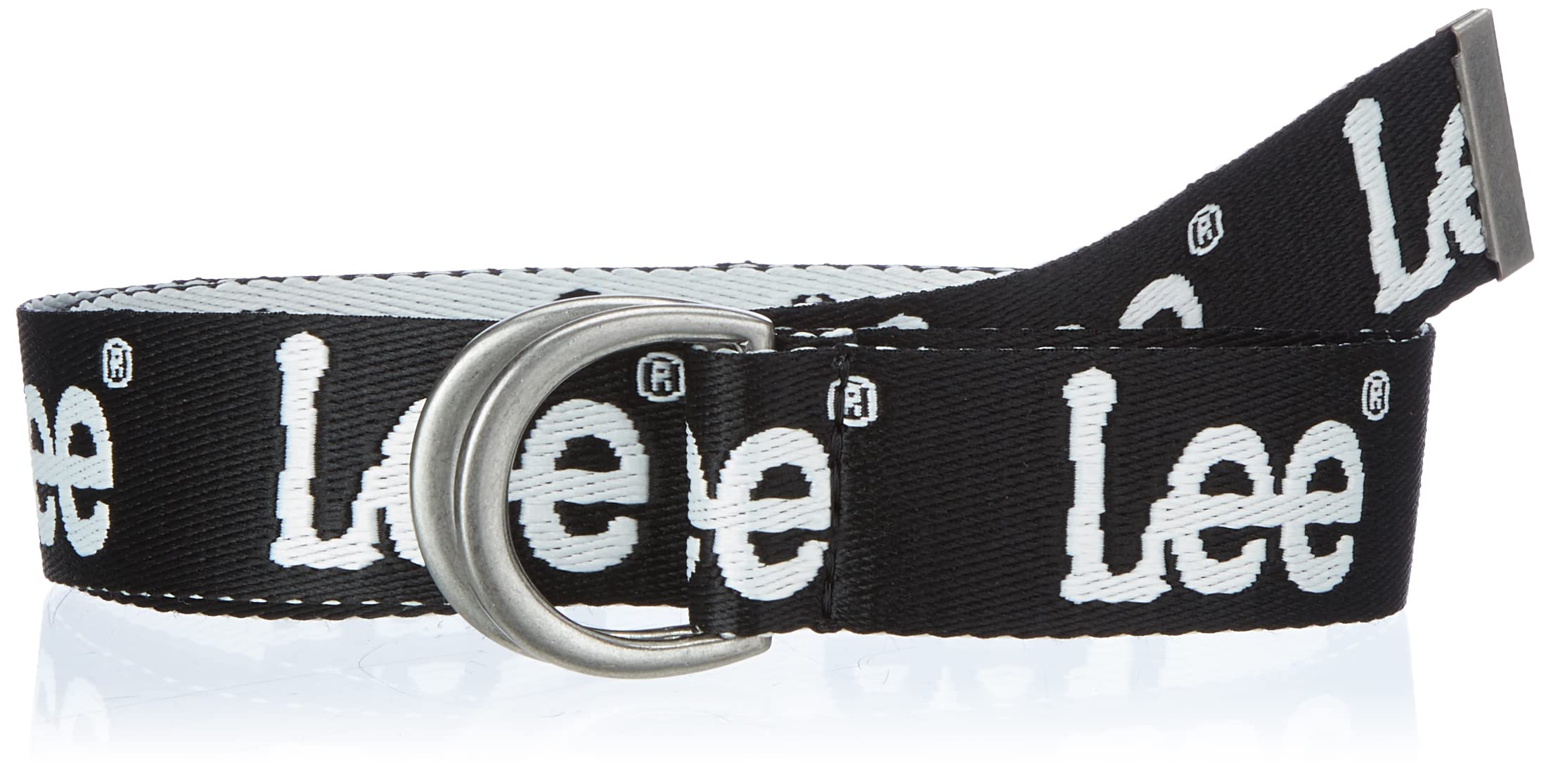 Lee Logo Belt ceinture homme noire boucle logo