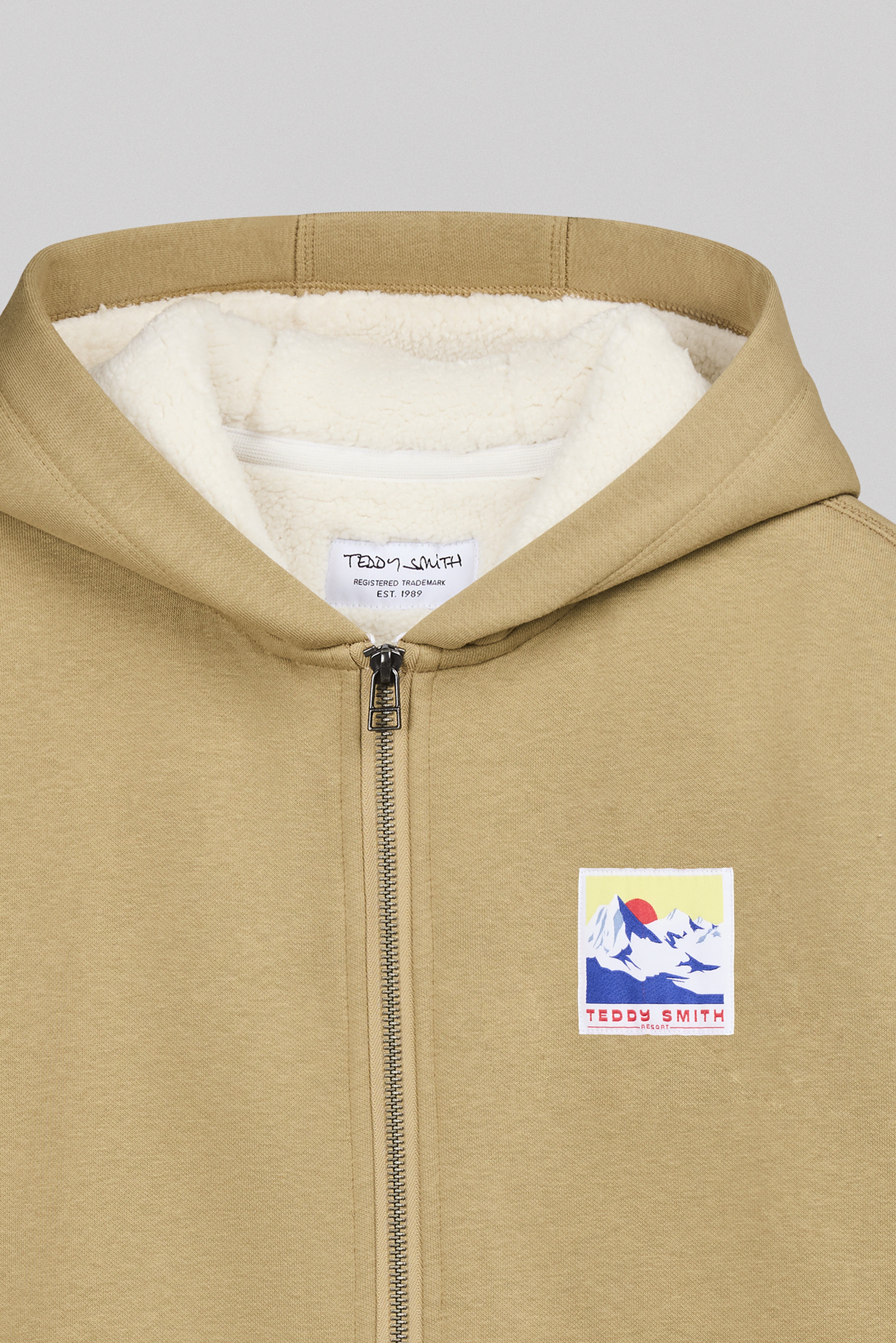 Teddy Smith Giclass Edan HZ JR gilet garcon beige sherpa