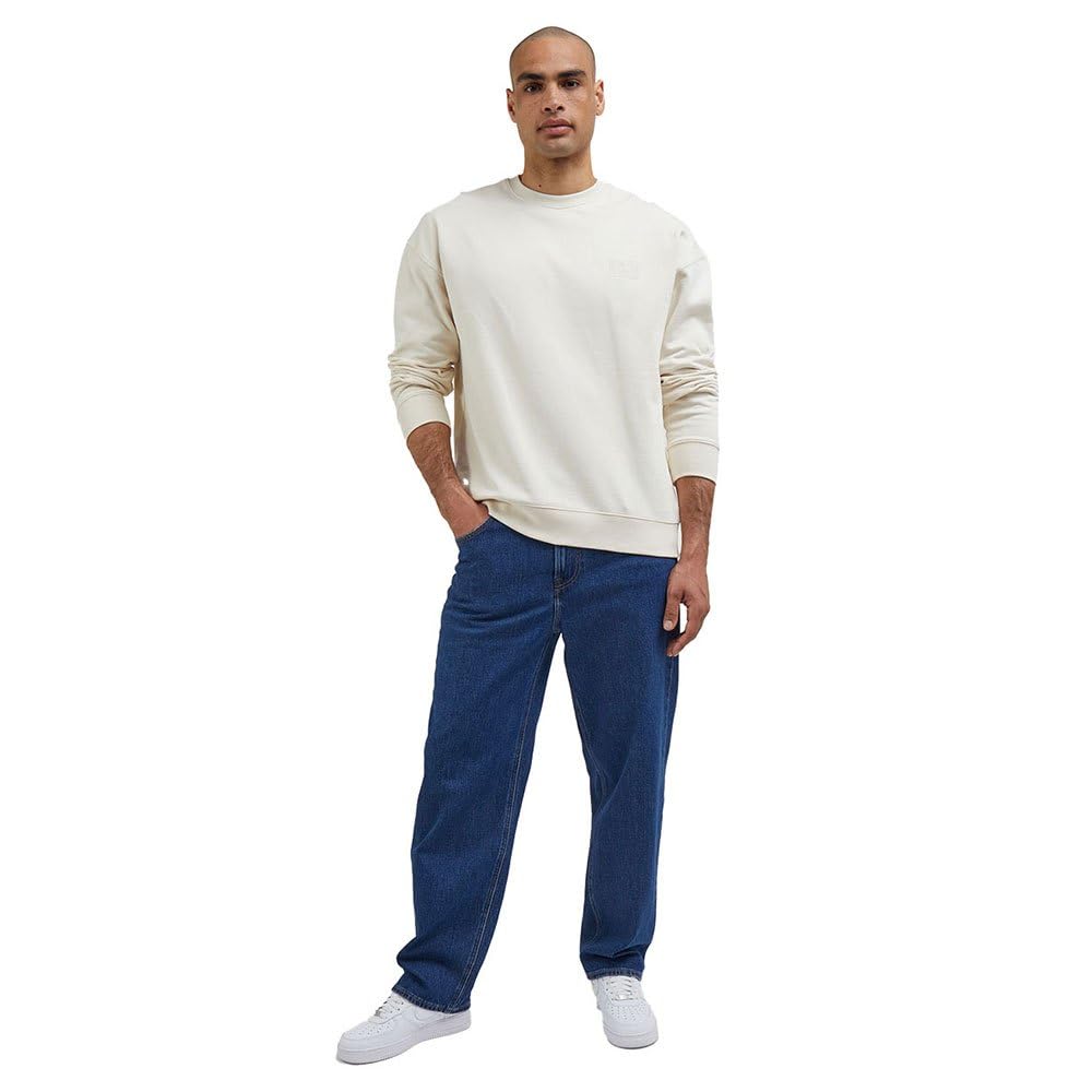 Lee Loose Crew SWS sweat homme S col rond molleton