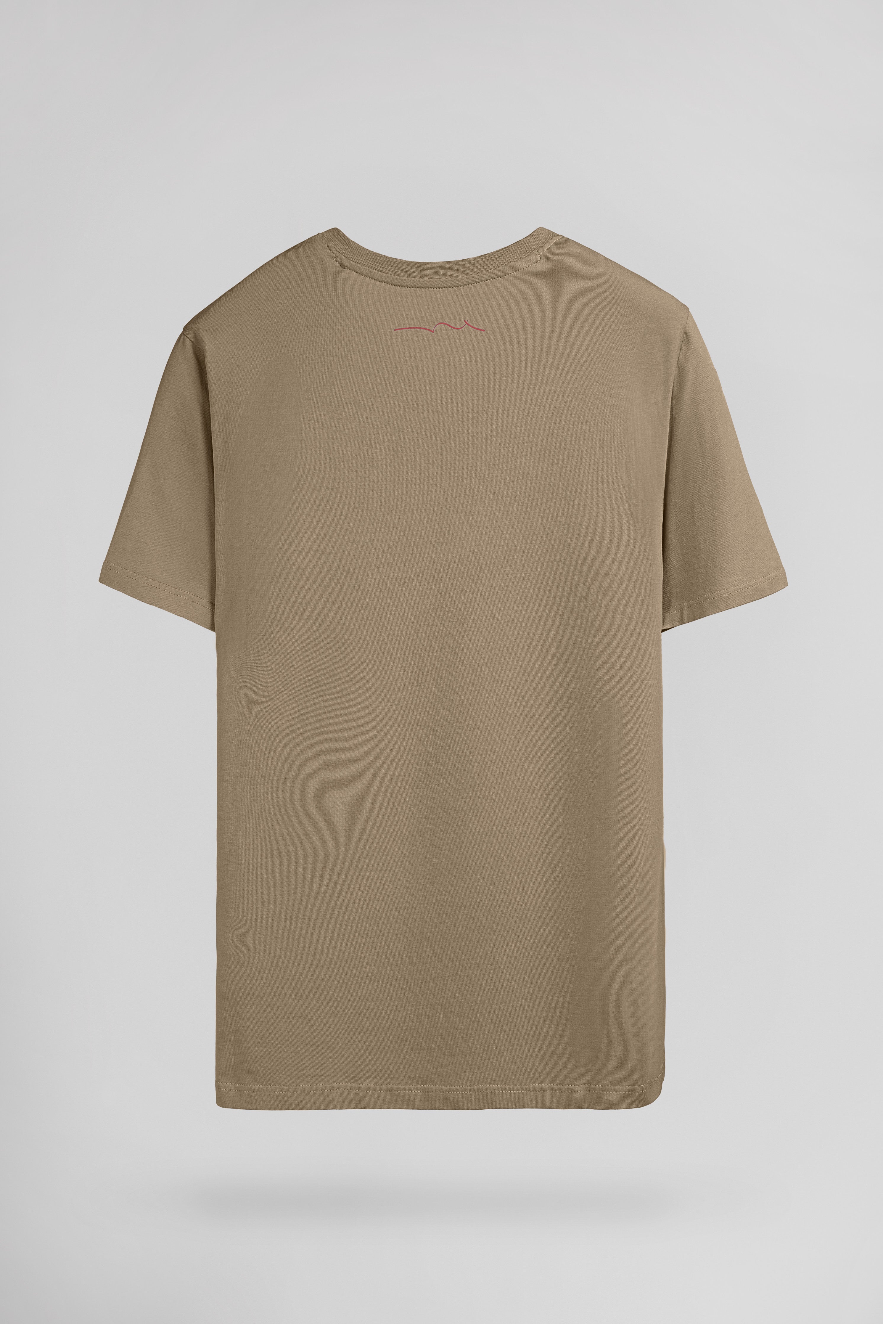 Teddy Smith Tawax 2 MC t-shirt col V beige coton