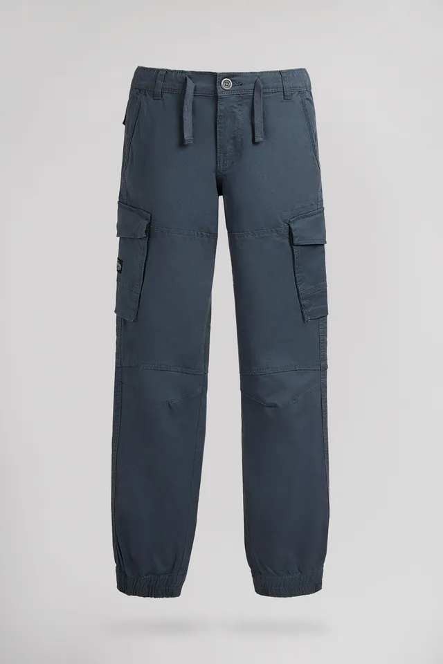 Teddy Smith P-Murray Cargo JR pantalon cargo bleu coton