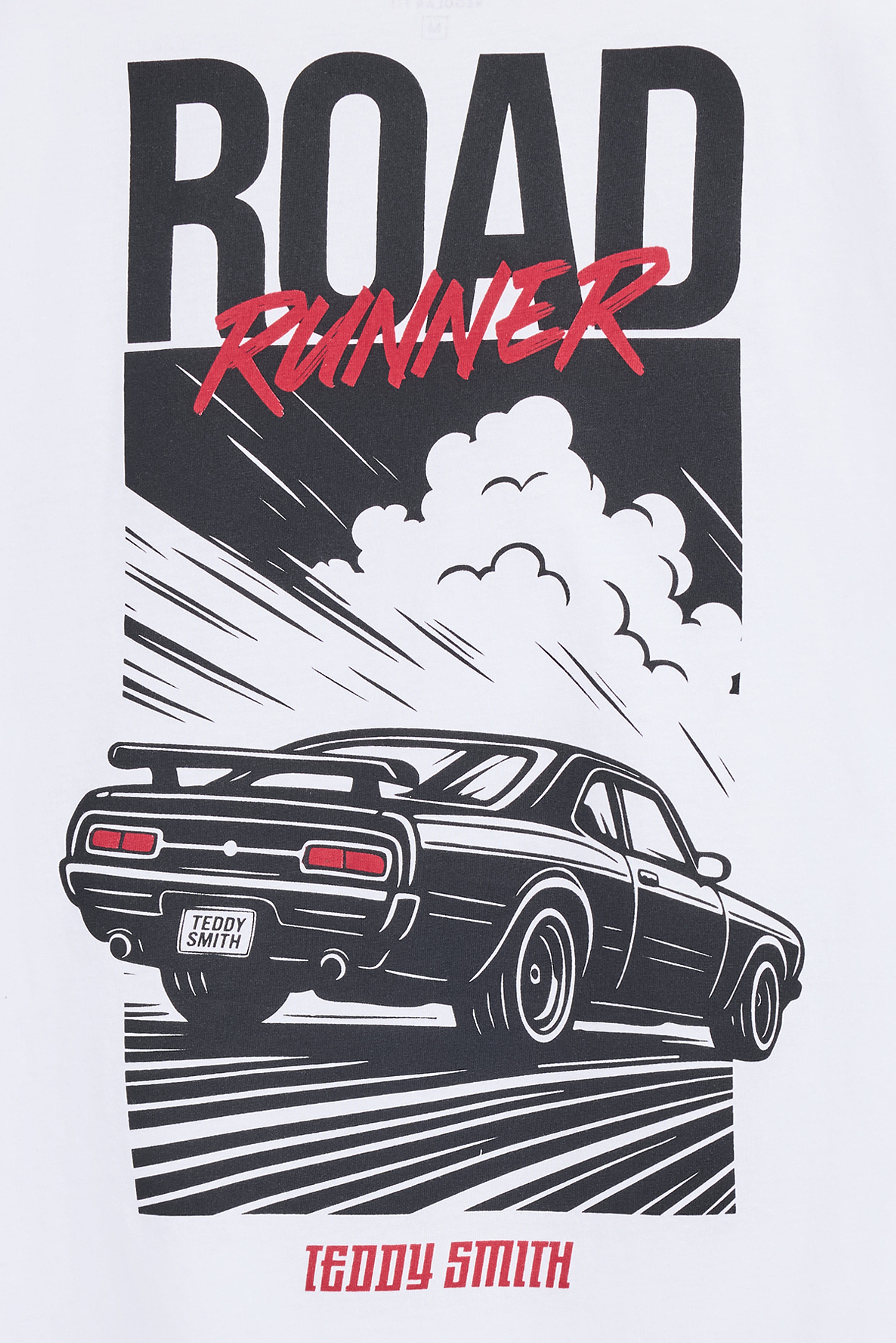 Teddy Smith T-Cars 2 MC Blanc t-shirt homme blanc coton