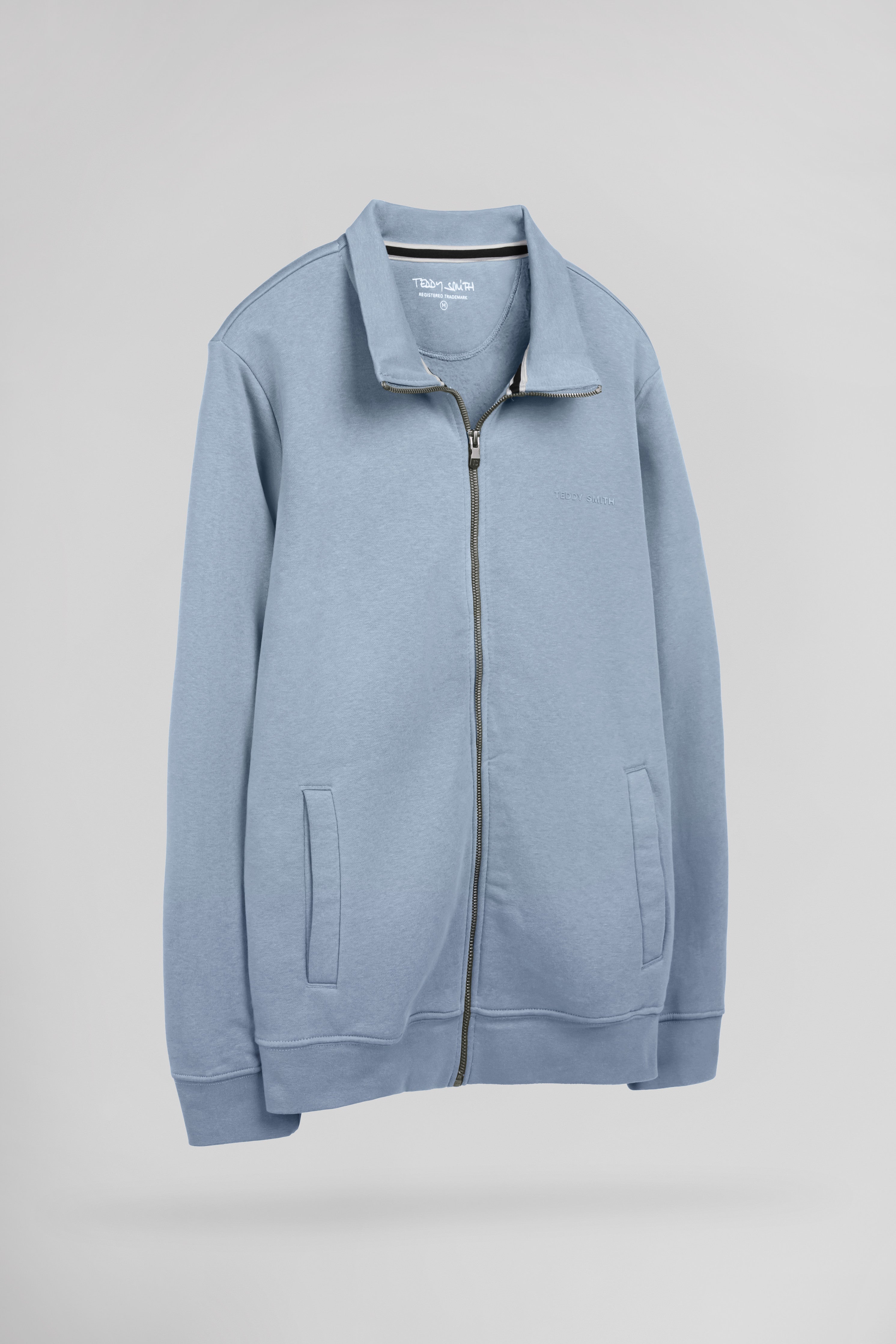 Teddy Smith G-Narkus Zip gilet sweat bleu minéral