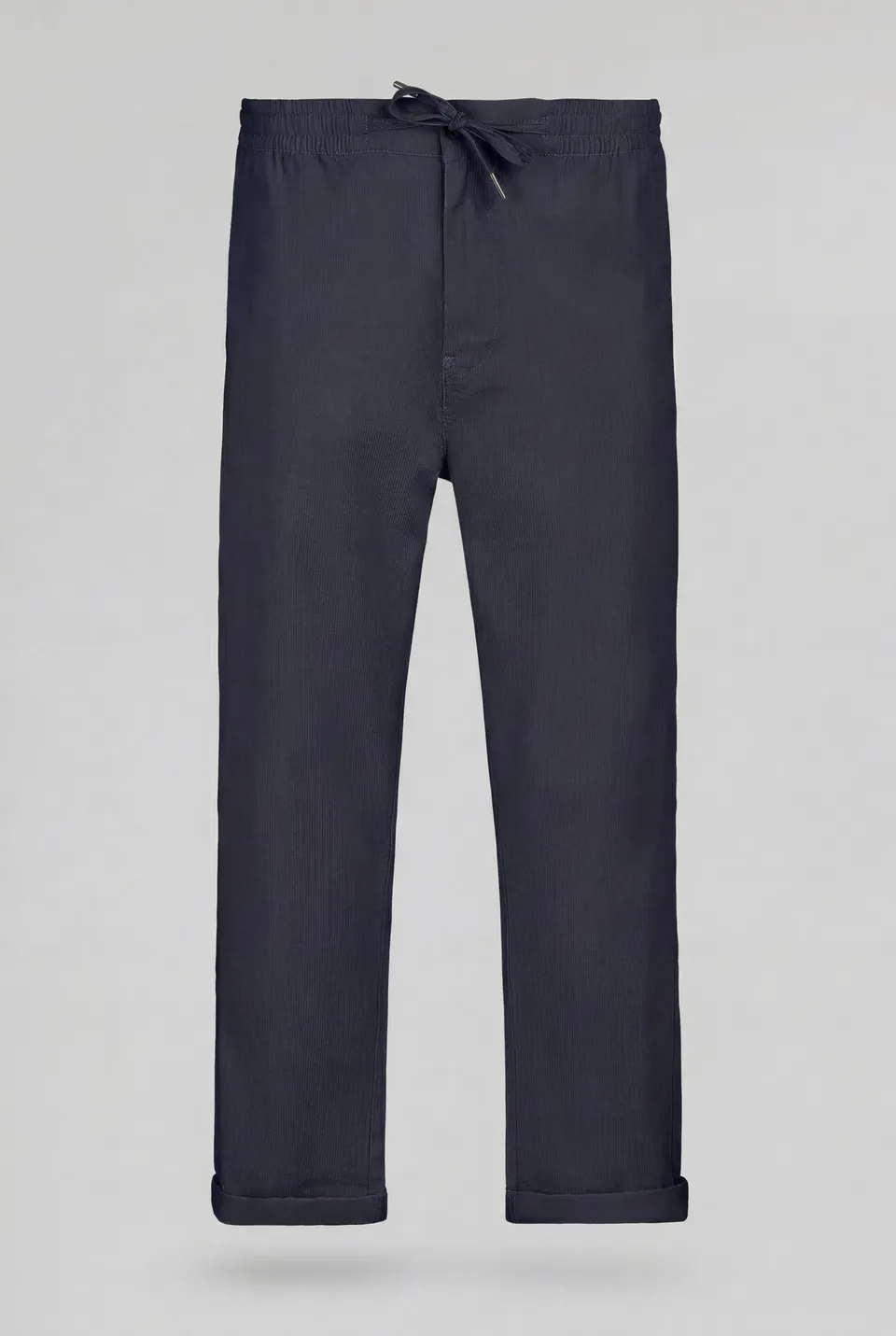 Teddy Smith Pywan 17 pantalon slim bleu marine seersucker