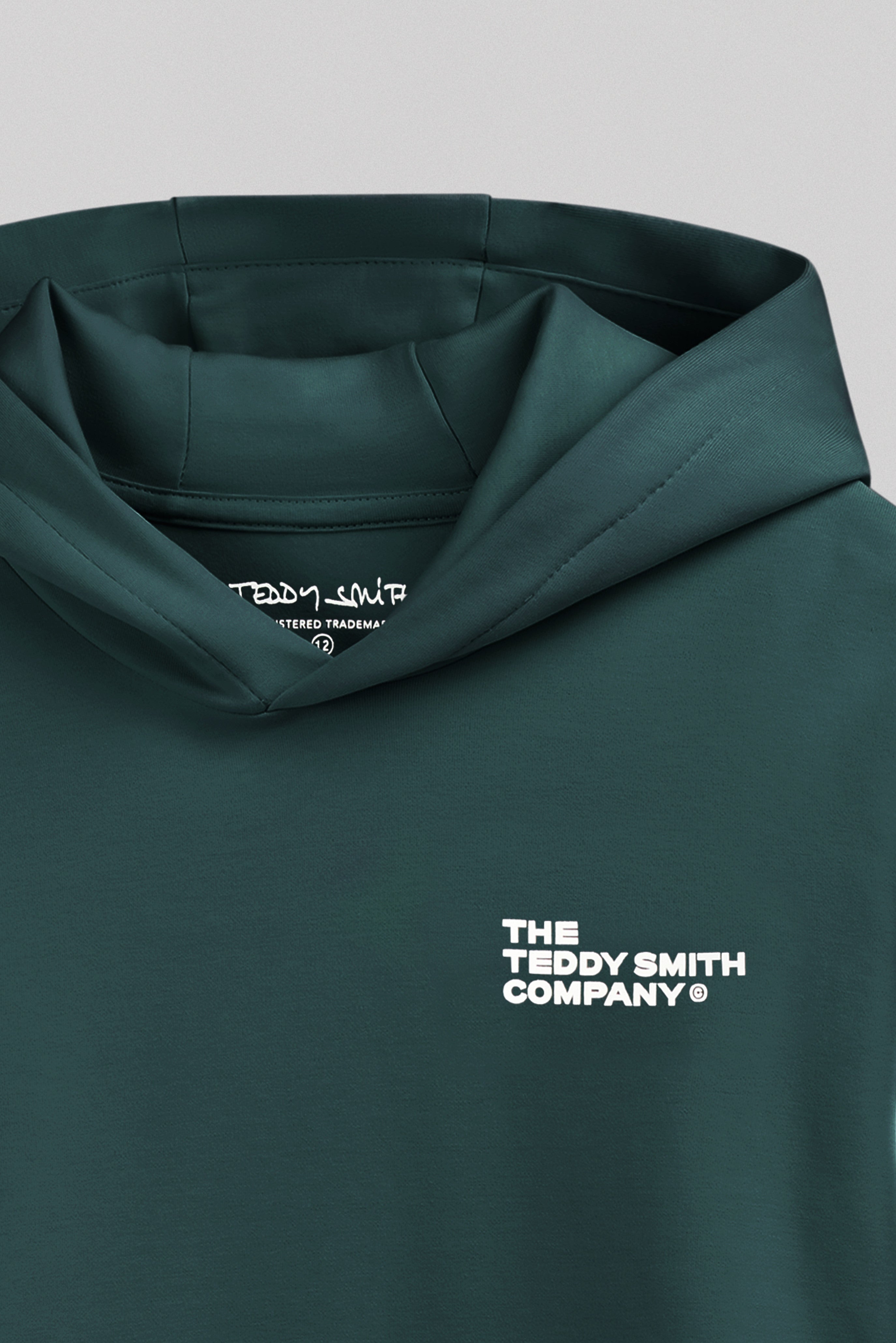 Teddy Smith S-Company Hoody sweat garçon vert pin logo