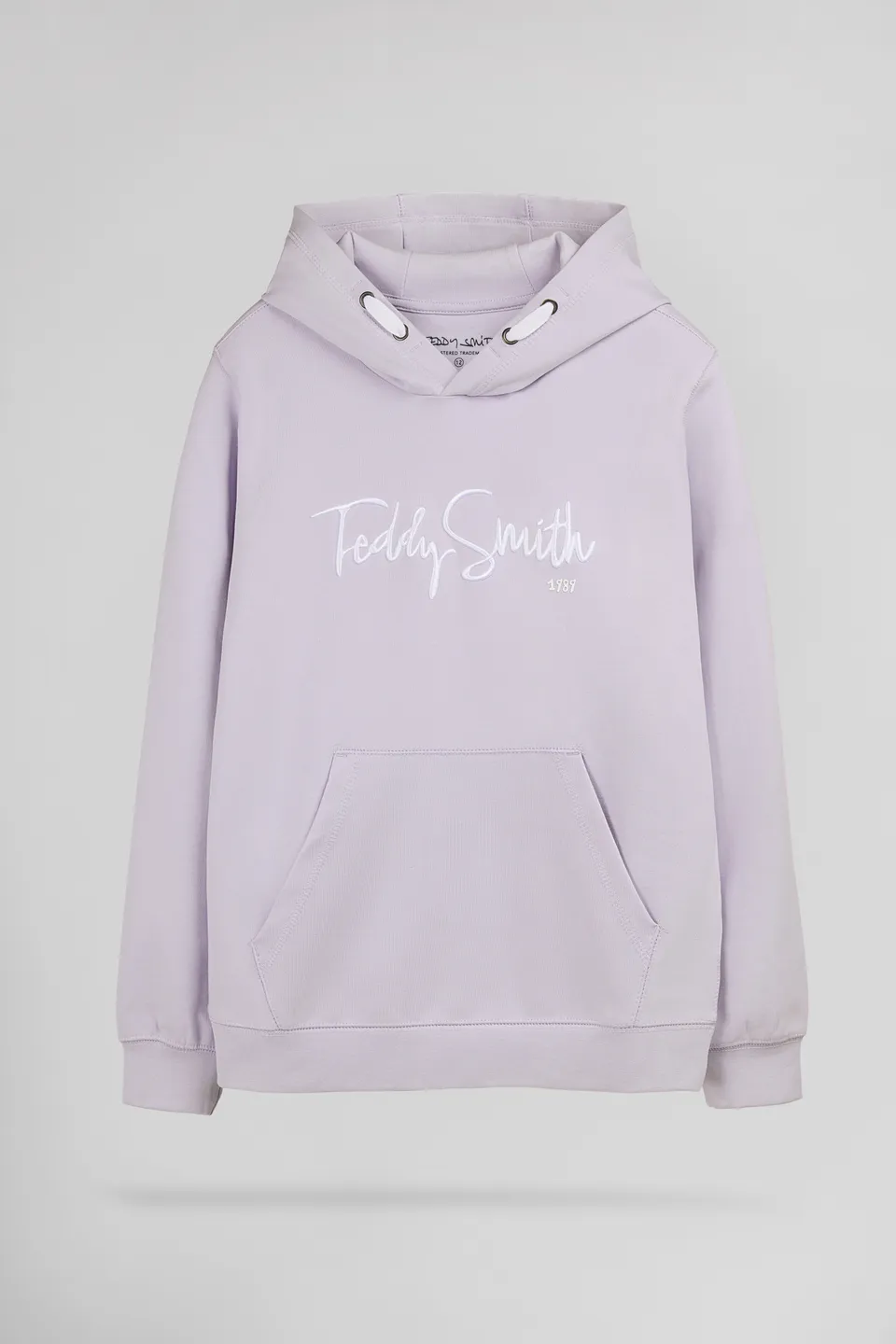 Teddy Smith S-Evry Hoody JR sweat capuche lavande coton