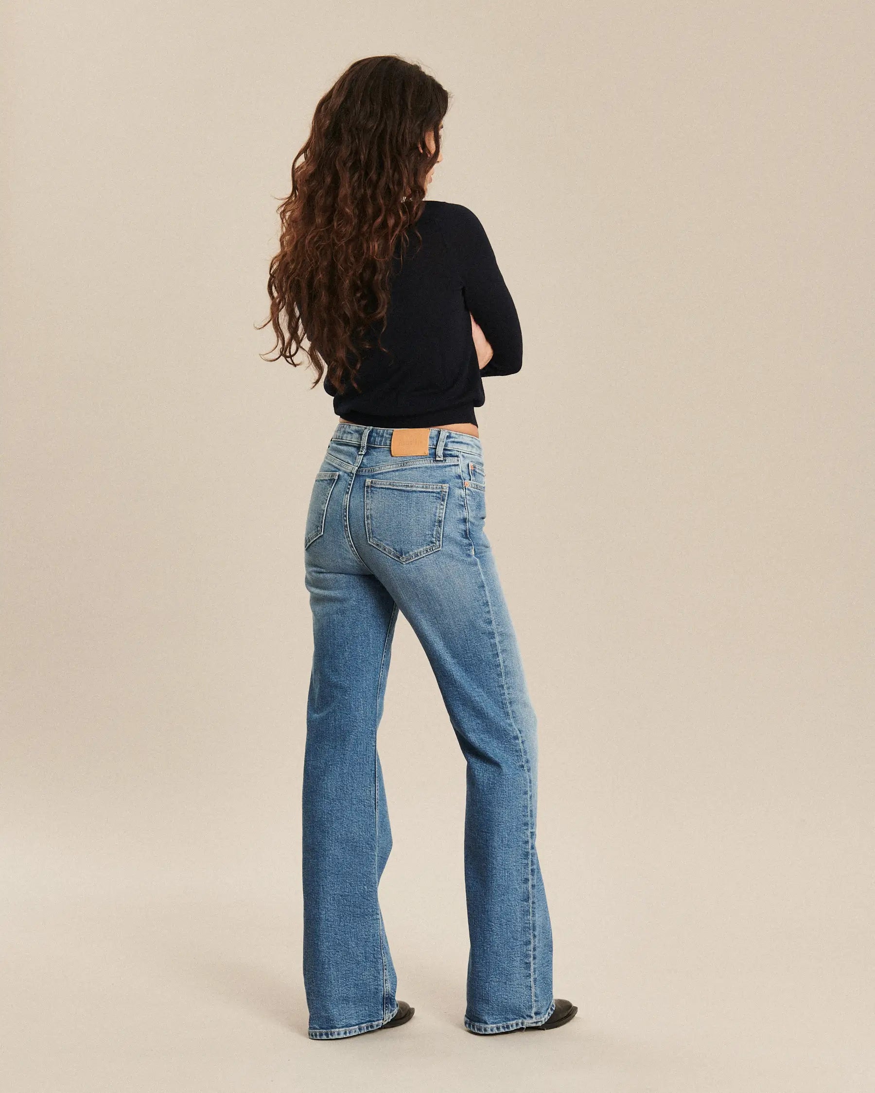 Labdip Nikky Retro Blue GB 30 jean flare stretch
