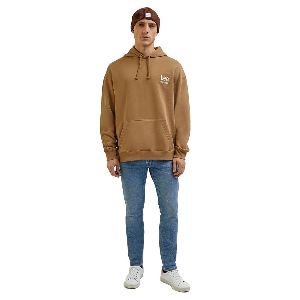 Lee Loose Logo Sweat à Capuche Homme XXL Coton